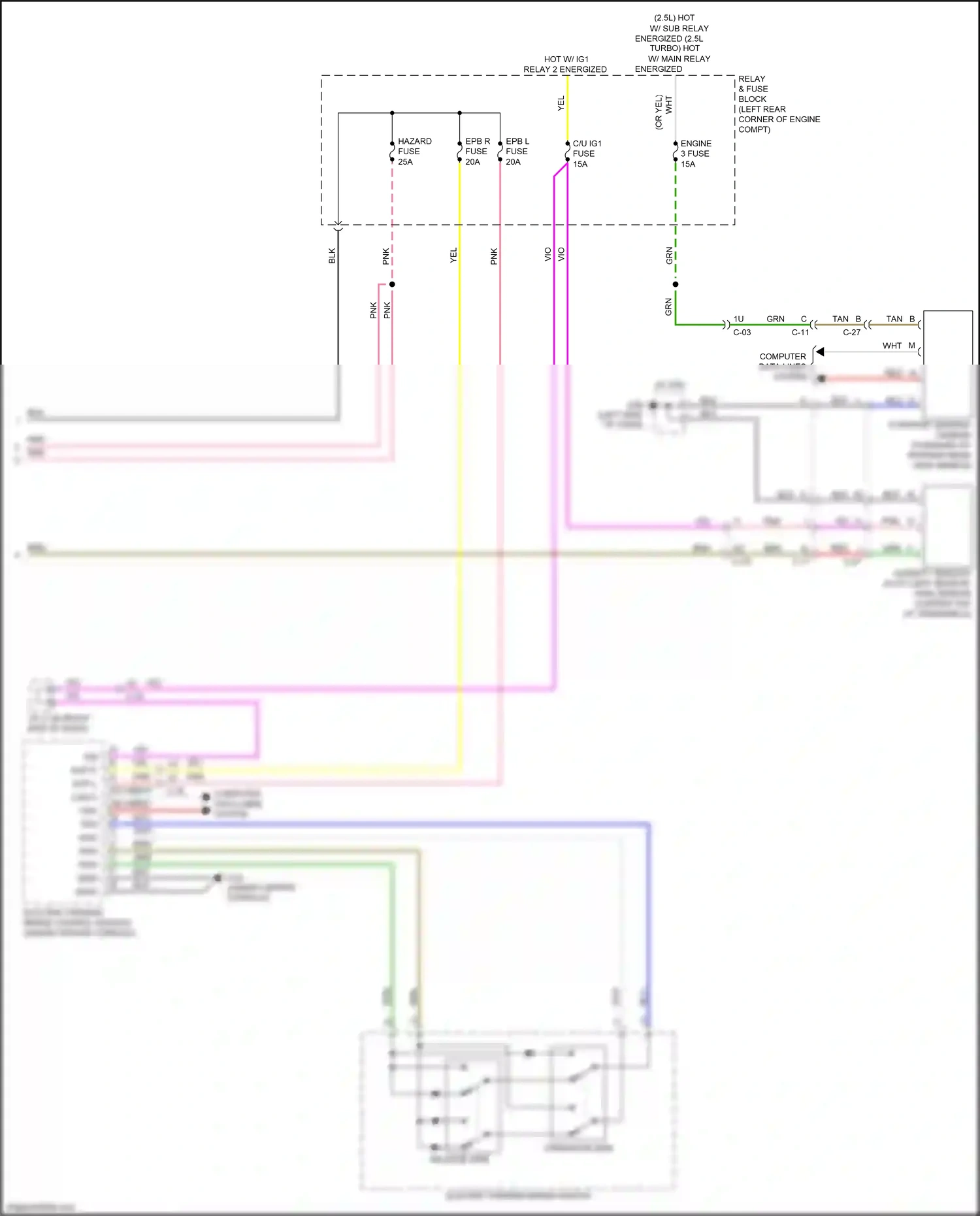Mazda 6 GJ facelift 2 (2018-2024) tan wiring diagram  (22 of 58)