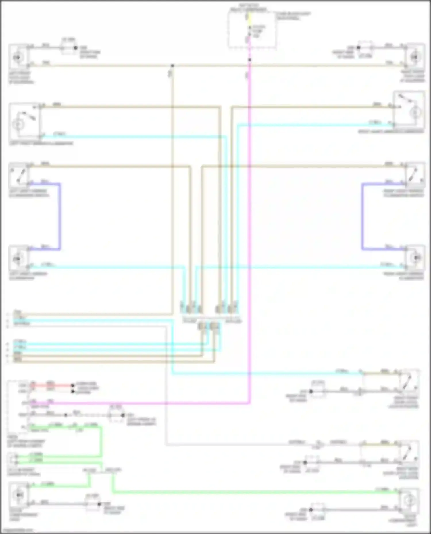 Wiring diagram w/o led for Mazda 6 GJ facelift 2 (2018-2024) (2 of 2)