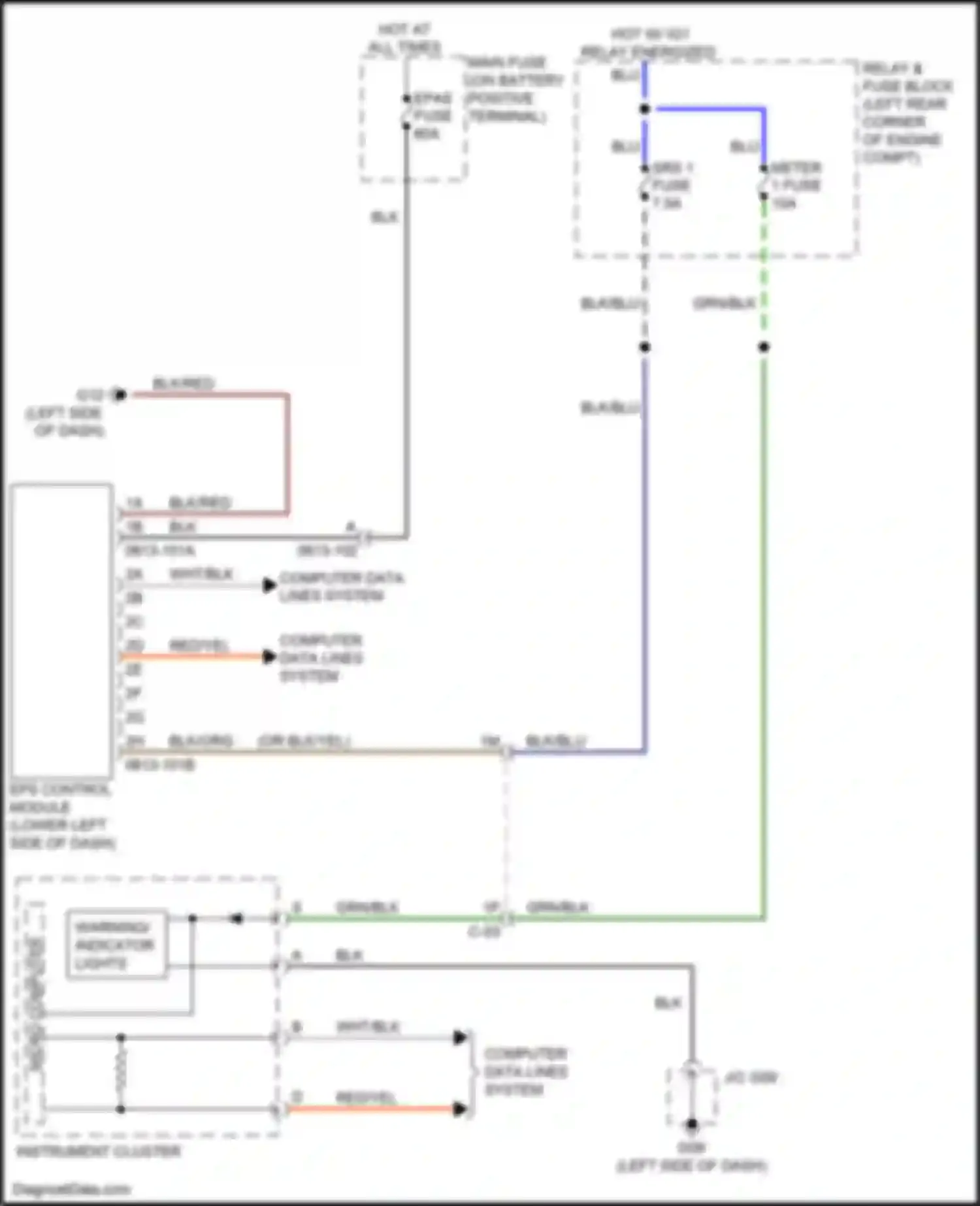 6 Mazda GJ facelift (2015-2018): Electronic power steering circuit