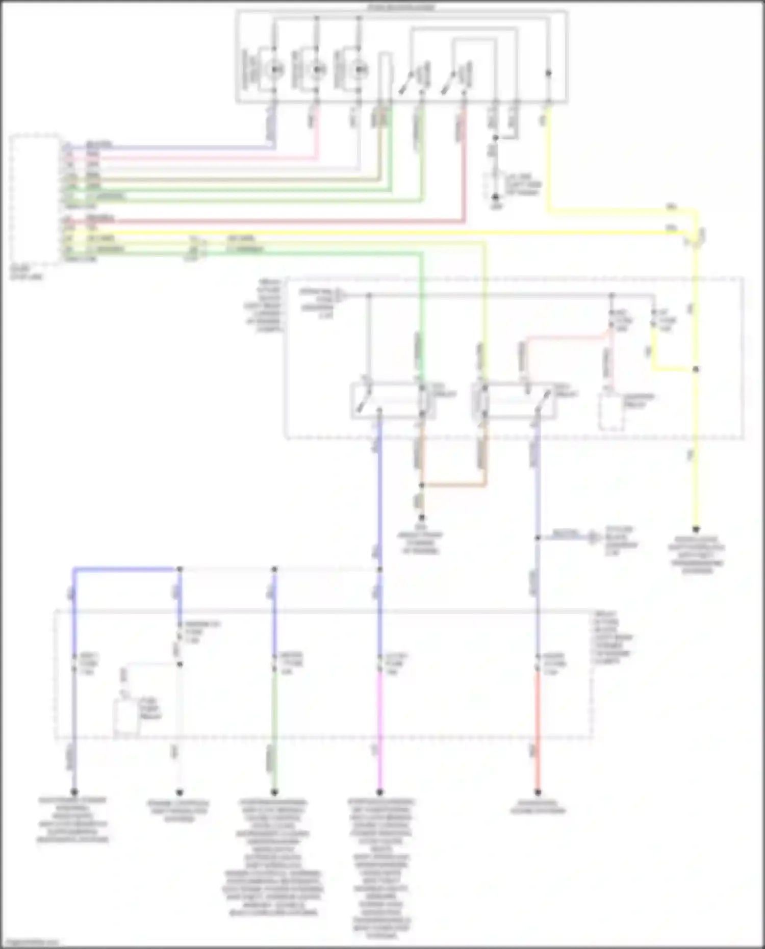 6 Mazda GJ facelift (2015-2018): Power distribution circuit (3 of 3)