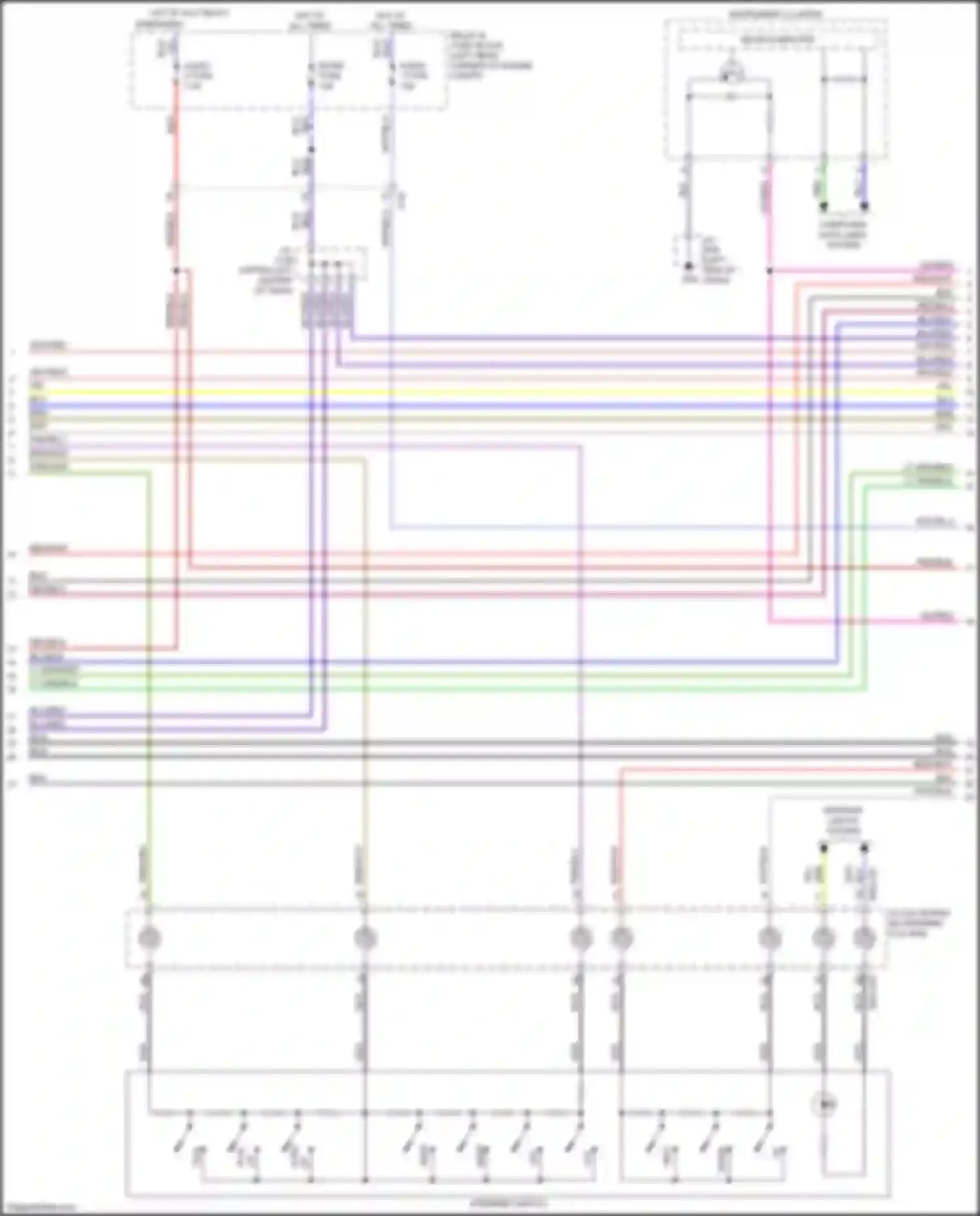 6 Mazda GJ facelift (2015-2018): Radio circuit, w/o bose w/ navigation (2 of 3)