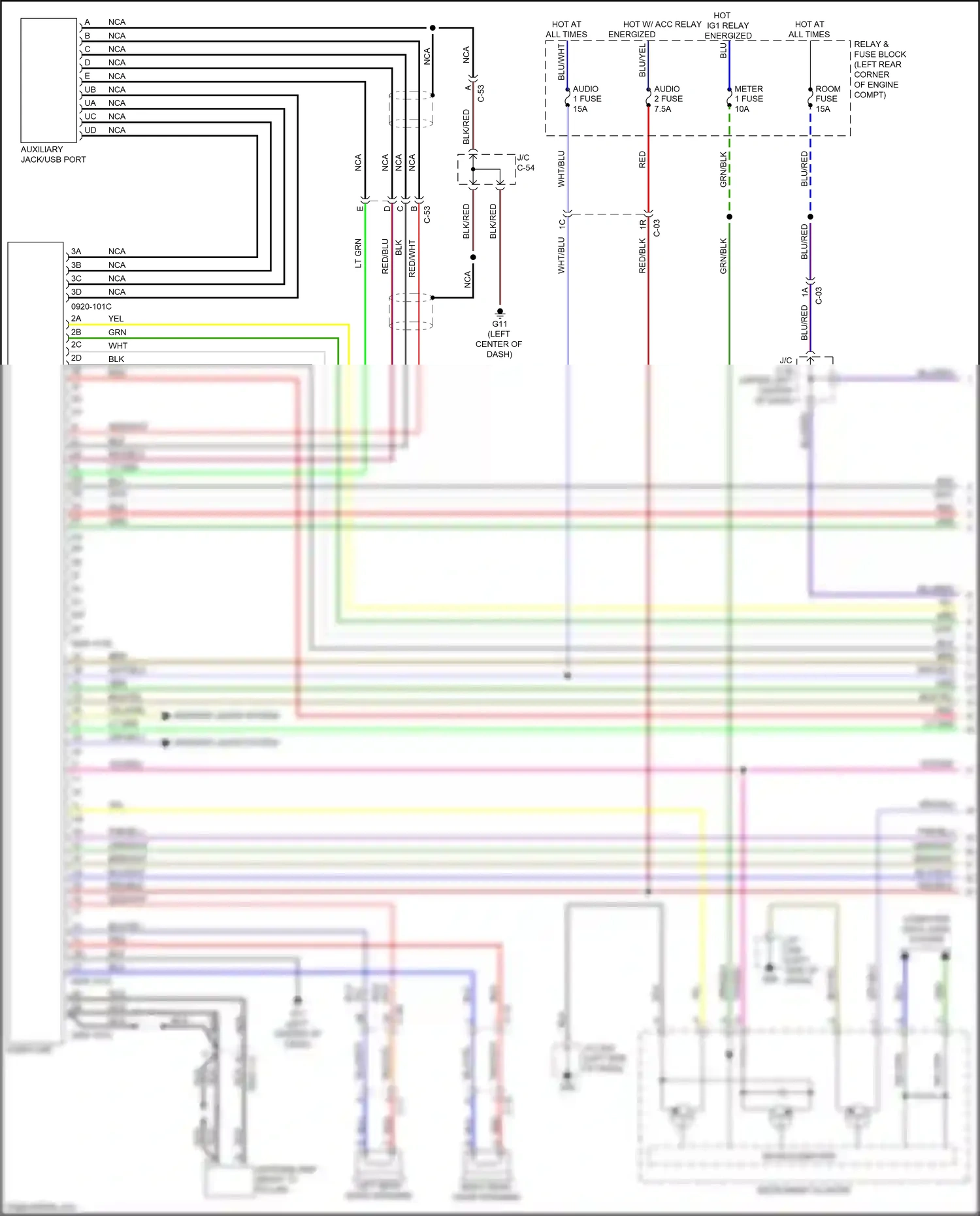 Mazda 6 GJ facelift (2015-2018) 0920-113 wiring diagram  (1 of 1)
