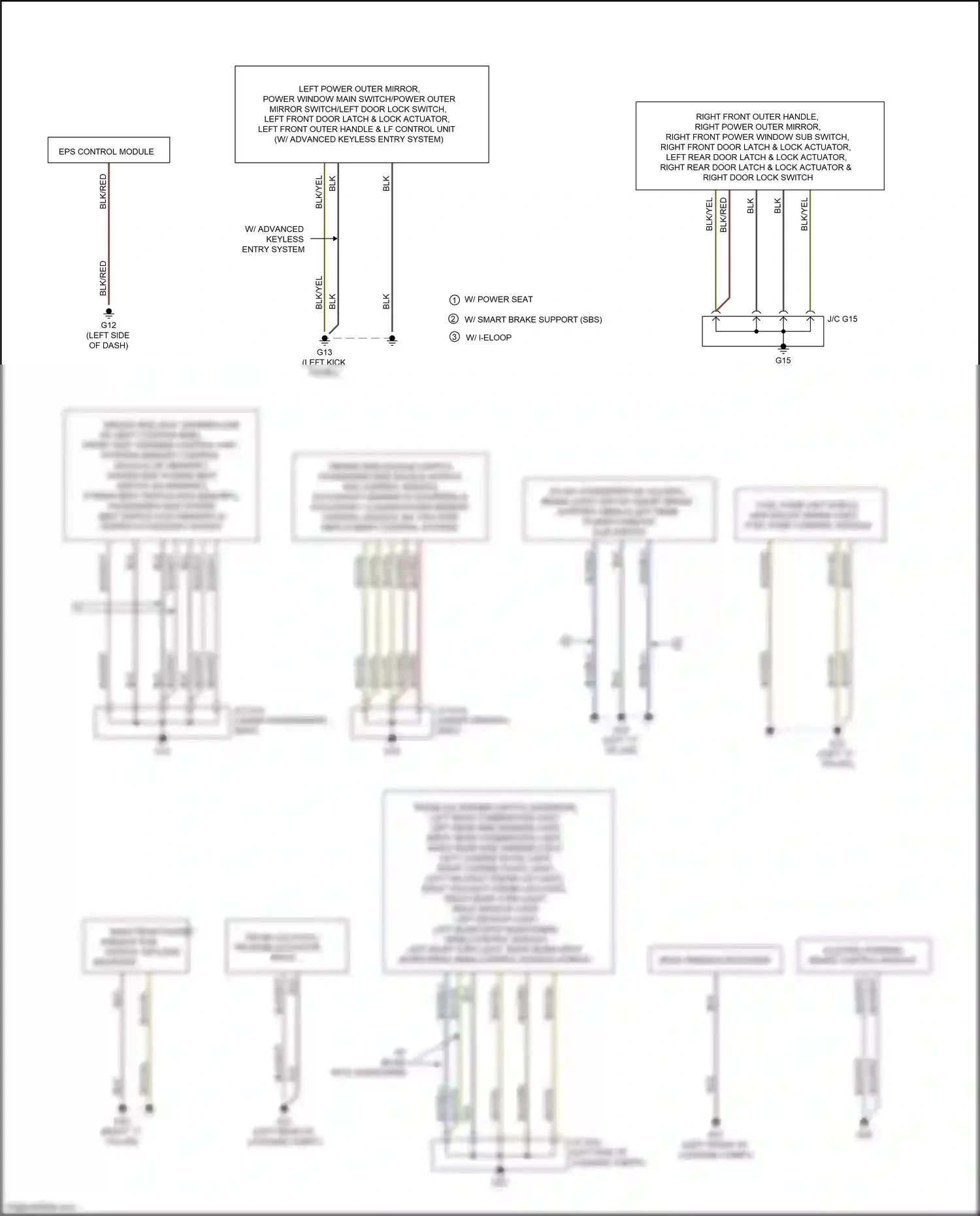 Mazda 6 GJ facelift (2015-2018) blk/yel wiring diagram  (24 of 42)