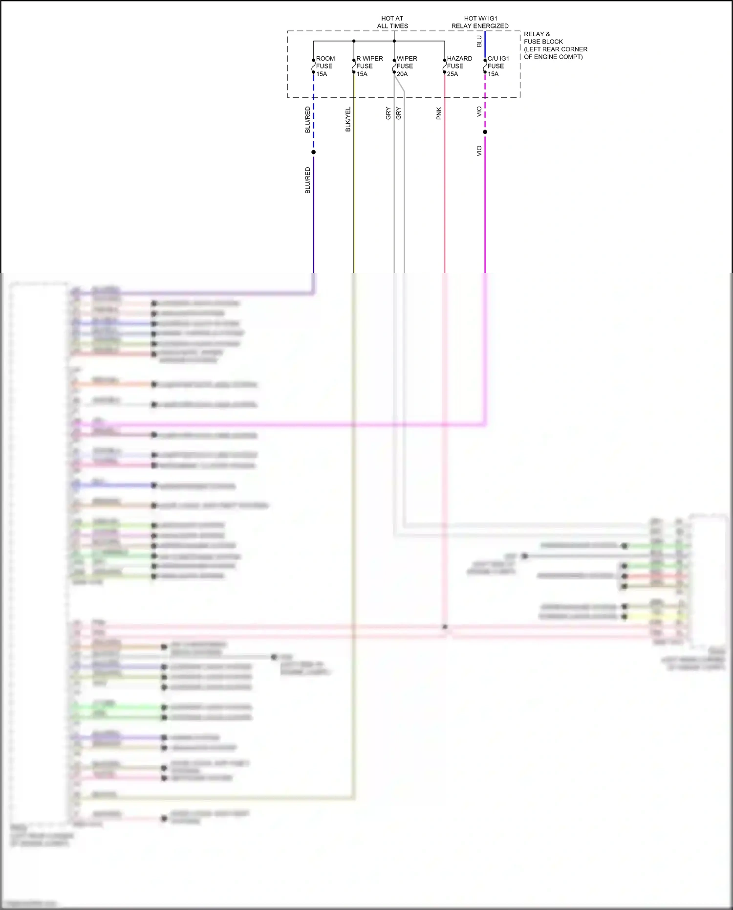 Mazda 6 GJ facelift (2015-2018) blu wiring diagram  (25 of 79)
