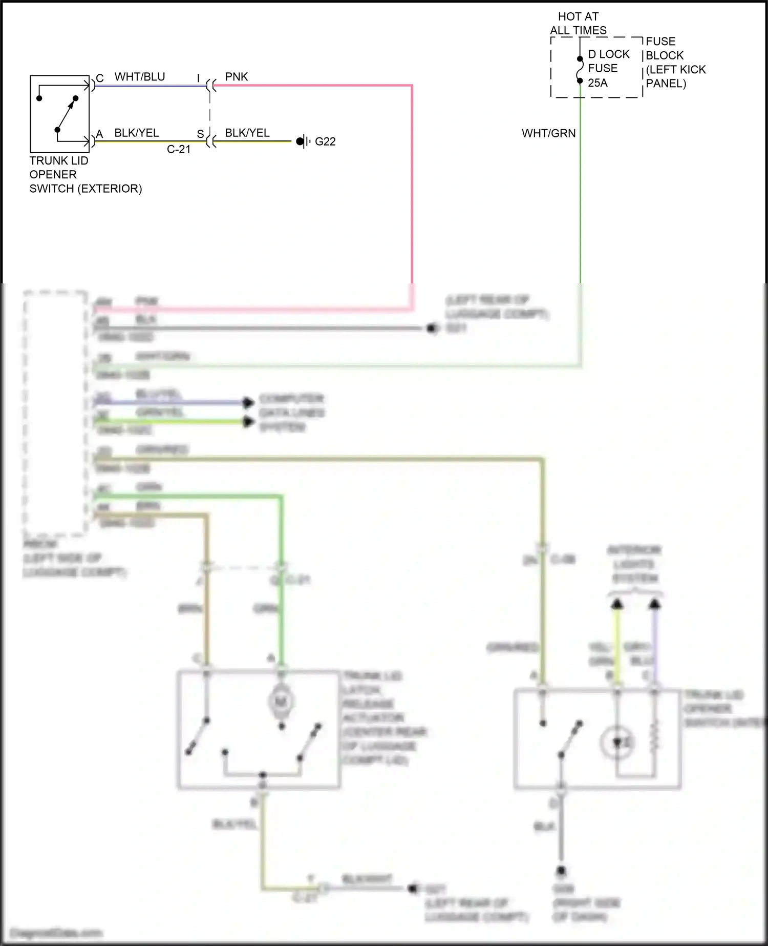Mazda 6 GJ facelift (2015-2018) brn wiring diagram  (40 of 61)