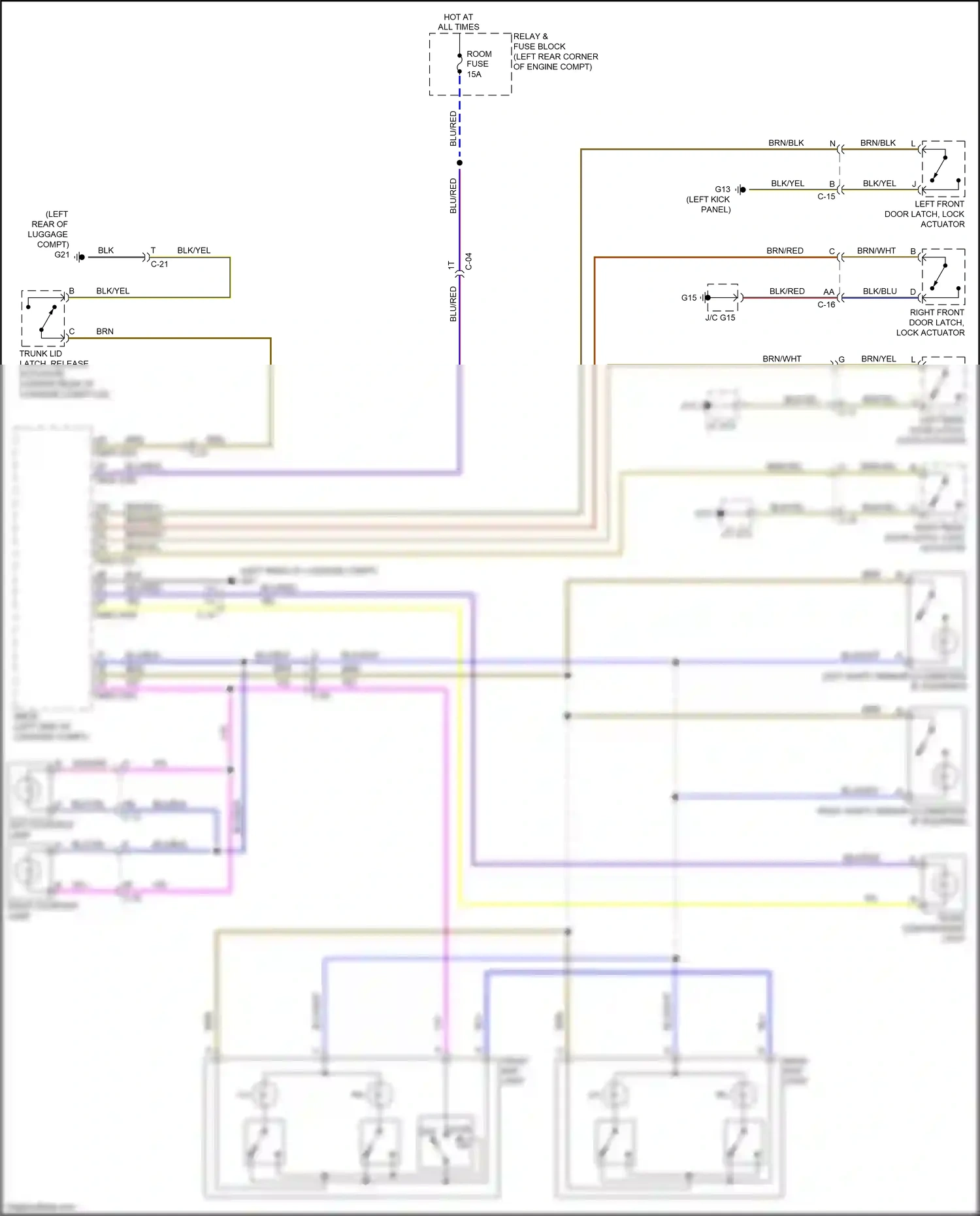 Mazda 6 GJ facelift (2015-2018) c-15 wiring diagram  (1 of 19)