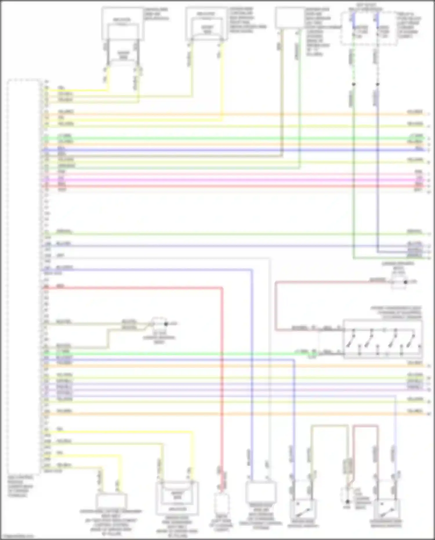 Wiring diagram driver-side lap pre-tensioner seat belt for Mazda 6 GJ facelift (2015-2018) (1 of 1)
