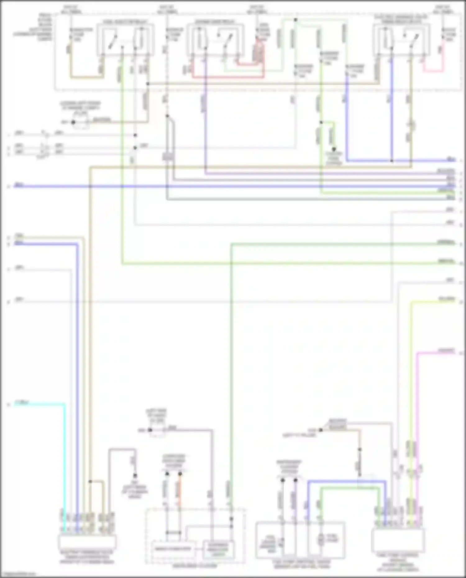Wiring diagram engine 1 fuse for Mazda 6 GJ facelift (2015-2018) (2 of 2)
