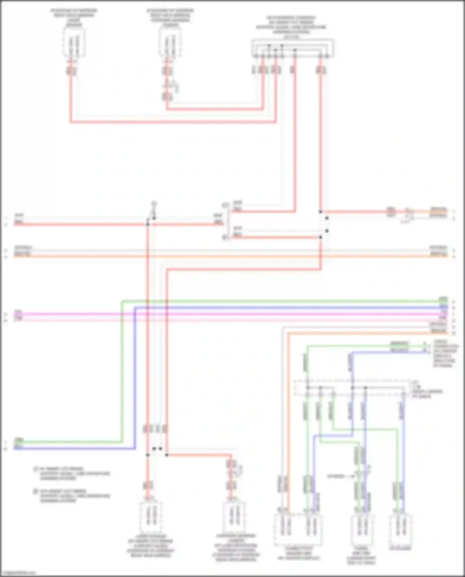 Wiring diagram forward sensing camera for Mazda 6 GJ facelift (2015-2018) (1 of 1)