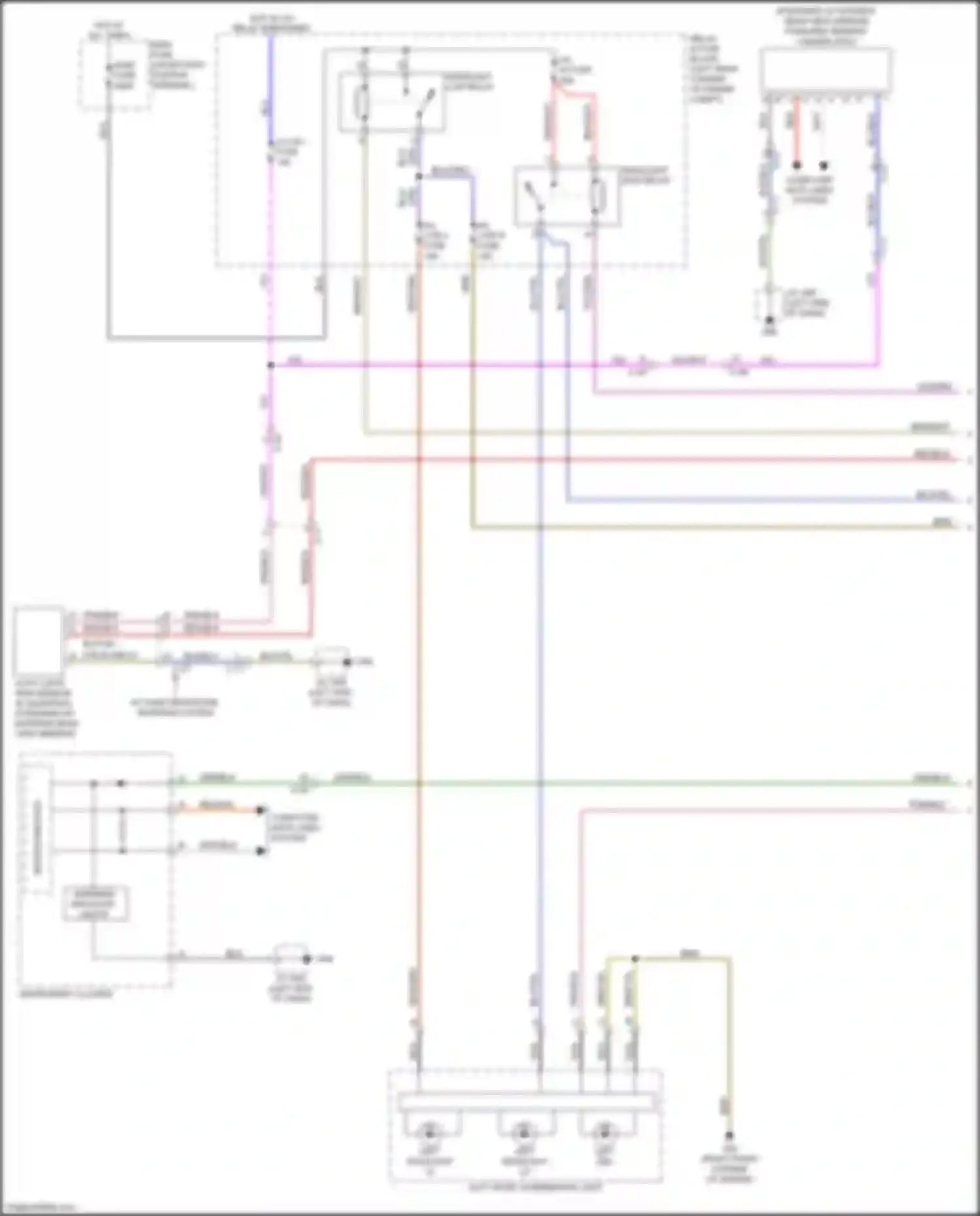 Wiring diagram h/l low l fuse for Mazda 6 GJ facelift (2015-2018) (1 of 2)