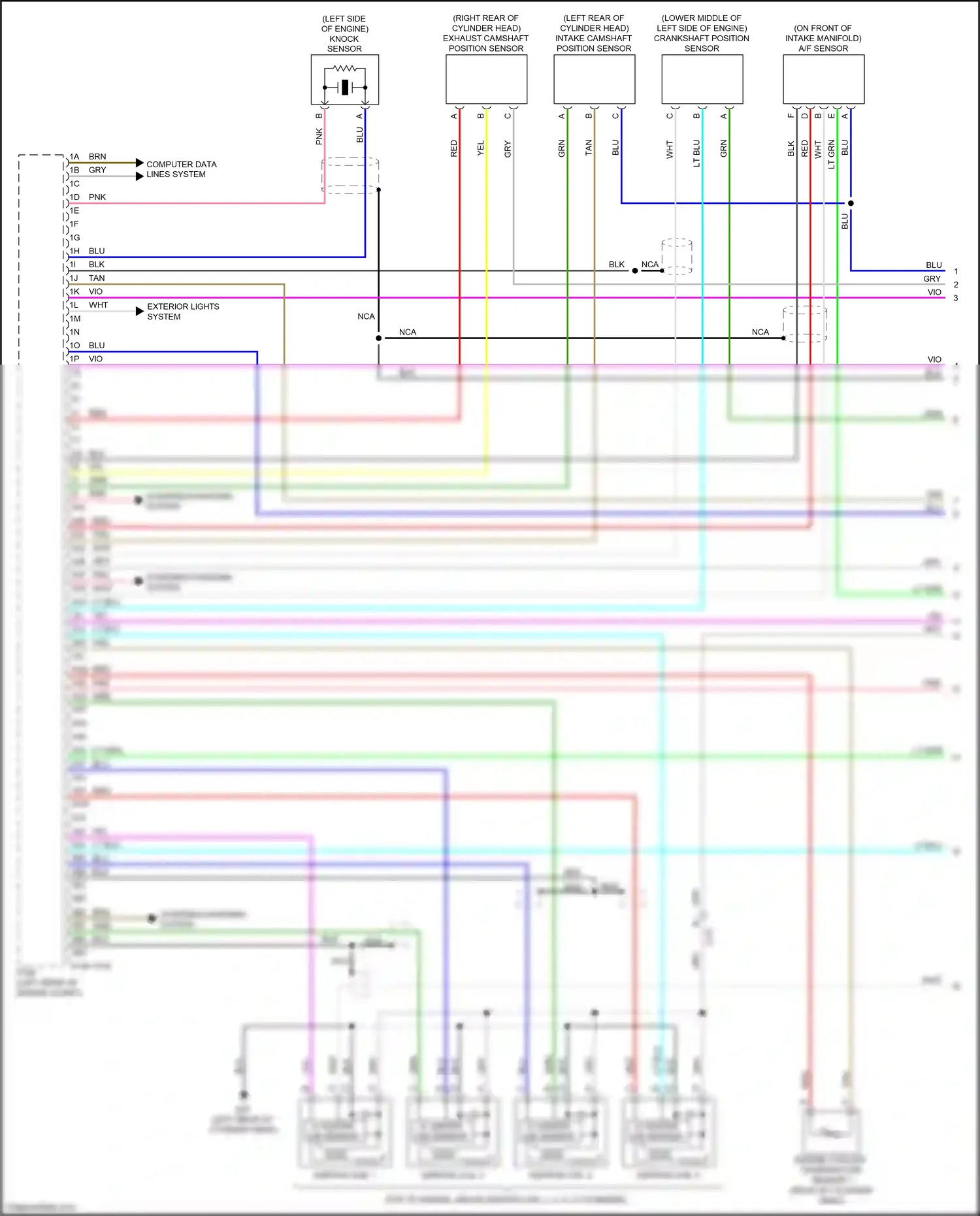 Mazda 6 GJ facelift (2015-2018) ignition coil 4 wiring diagram  (1 of 1)