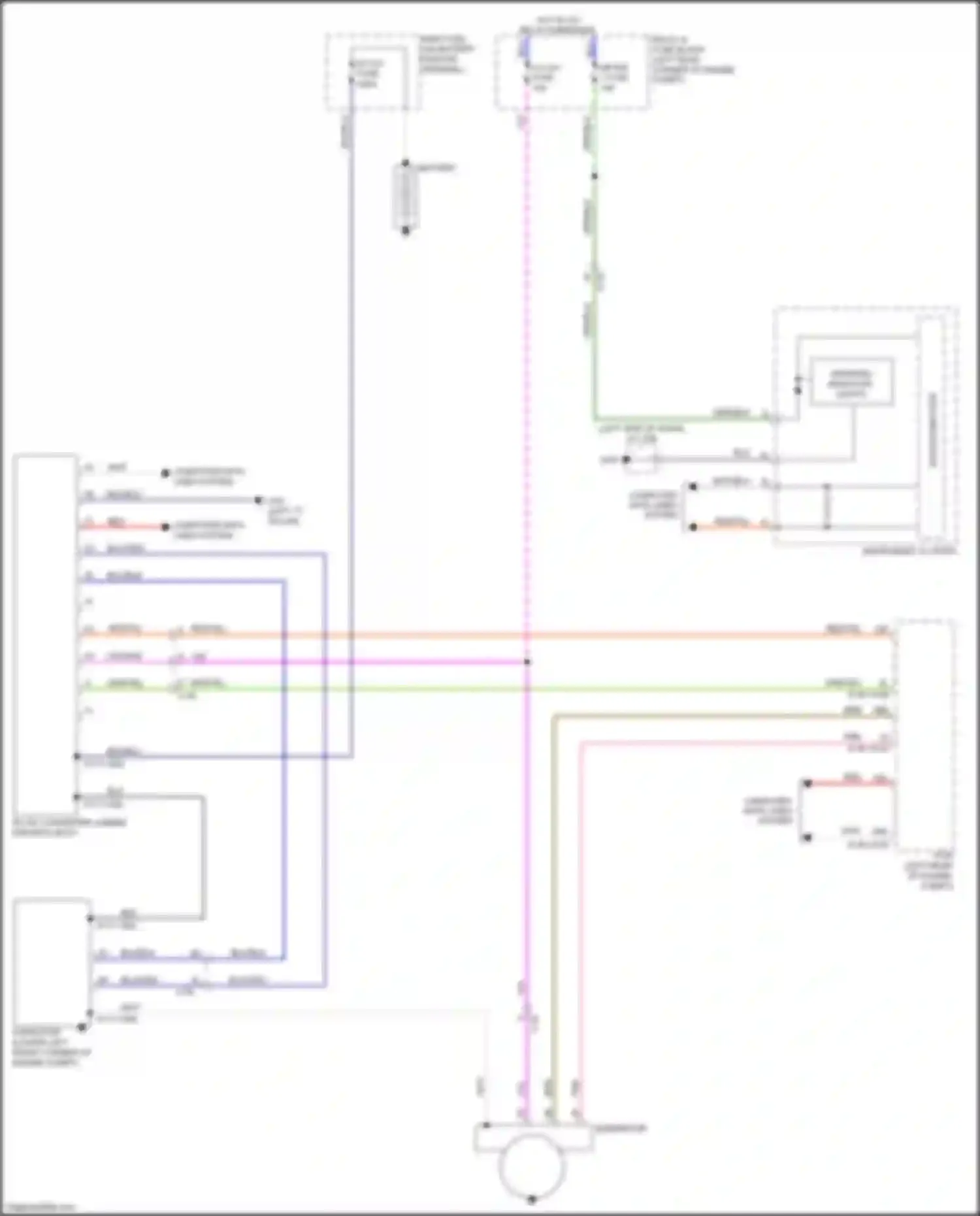 Wiring diagram left "c" pillar) for Mazda 6 GJ facelift (2015-2018) (1 of 7)
