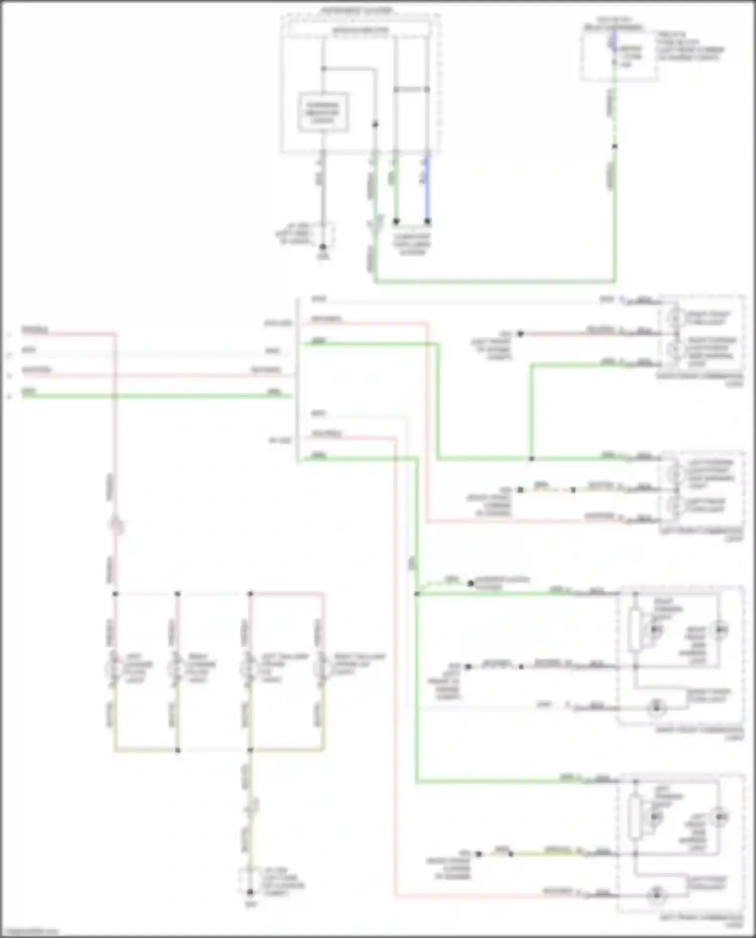 Wiring diagram left parking light/front side marking light for Mazda 6 GJ facelift (2015-2018) (1 of 1)
