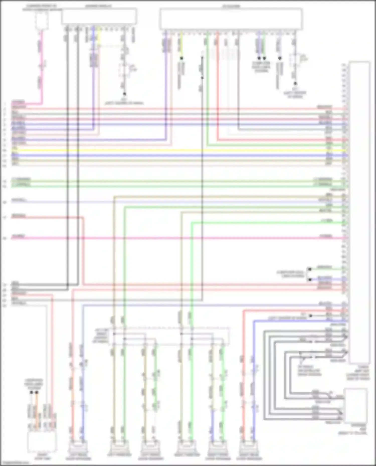 Wiring diagram left tweeter for Mazda 6 GJ facelift (2015-2018) (2 of 5)