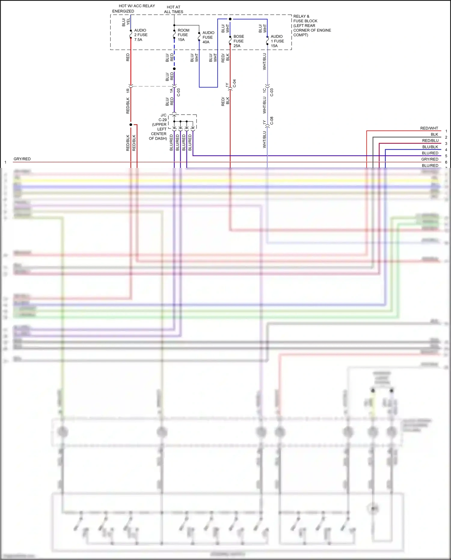 Mazda 6 GJ facelift (2015-2018) red/blk wiring diagram  (15 of 37)