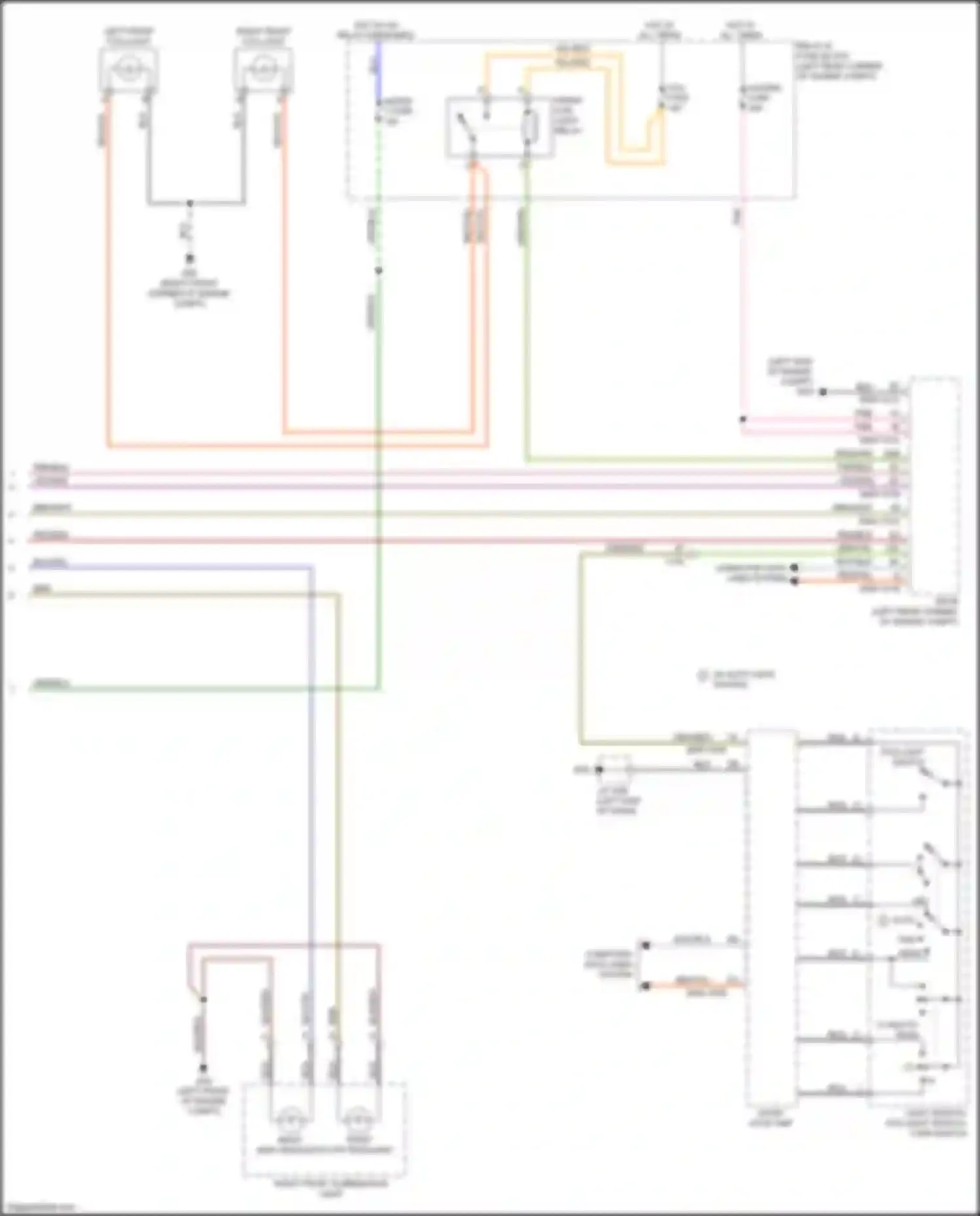 Wiring diagram right front fog light for Mazda 6 GJ facelift (2015-2018) (2 of 2)