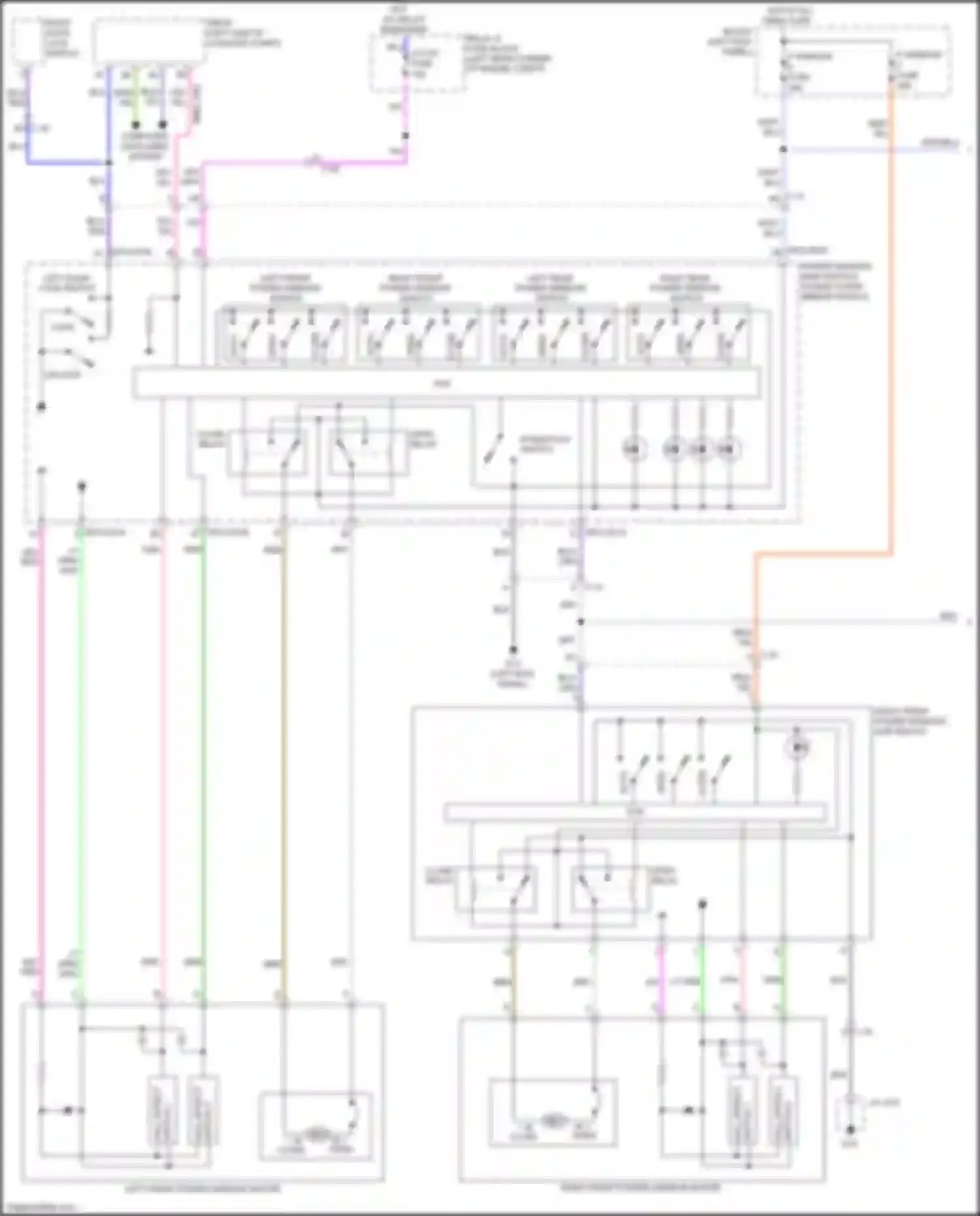 Wiring diagram switch 2 for Mazda 6 GJ facelift (2015-2018) (1 of 2)
