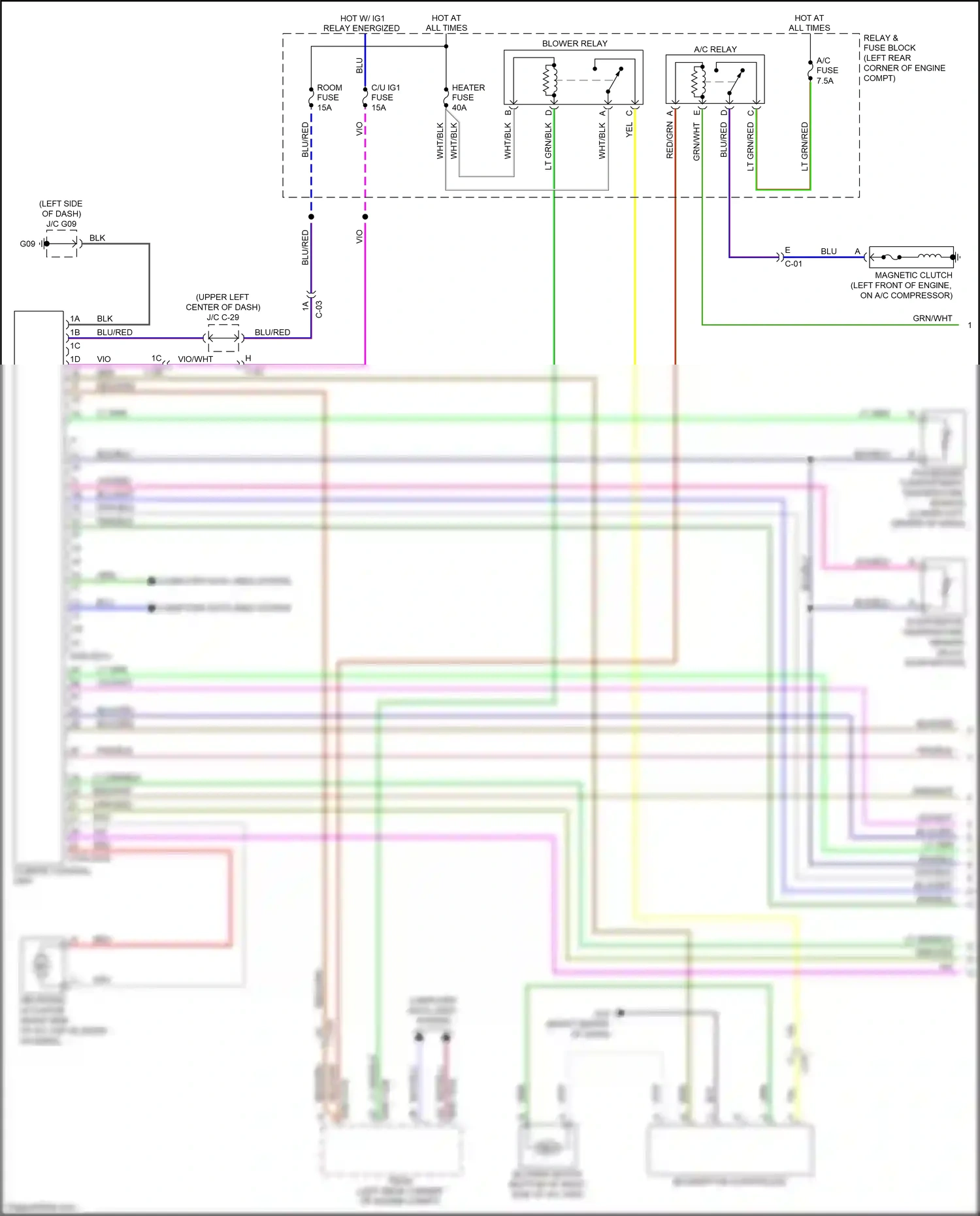Mazda 6 GJ facelift (2015-2018) vio/wht wiring diagram  (1 of 22)