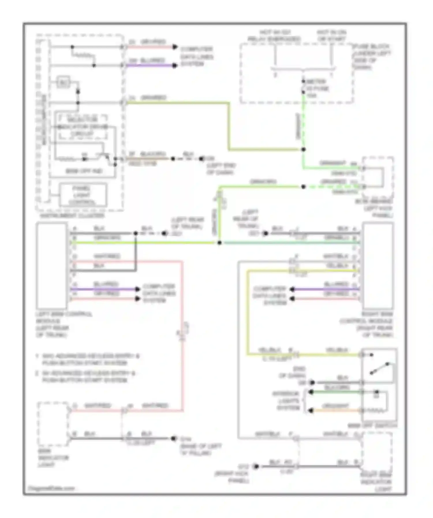 6 Mazda GJ (2012-2015): Blind spot monitoring circuit