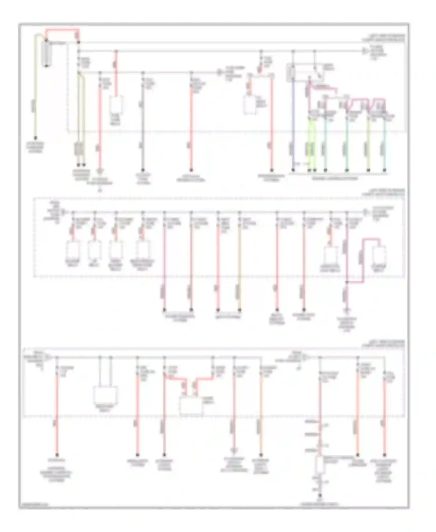 6 Mazda GJ (2012-2015): Power distribution circuit, without advanced keyless entry & start system (1 of 2)