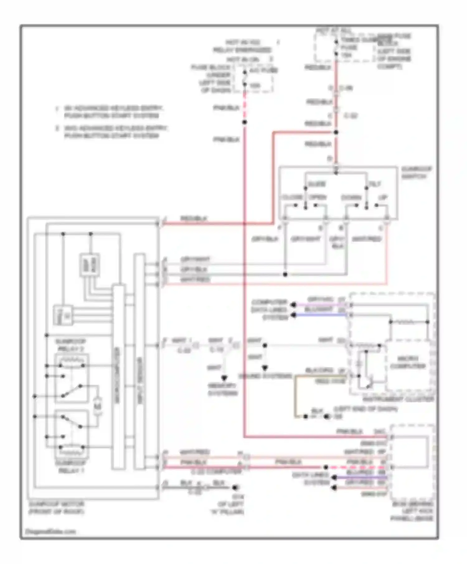6 Mazda GJ (2012-2015): Power top/sunroof circuit