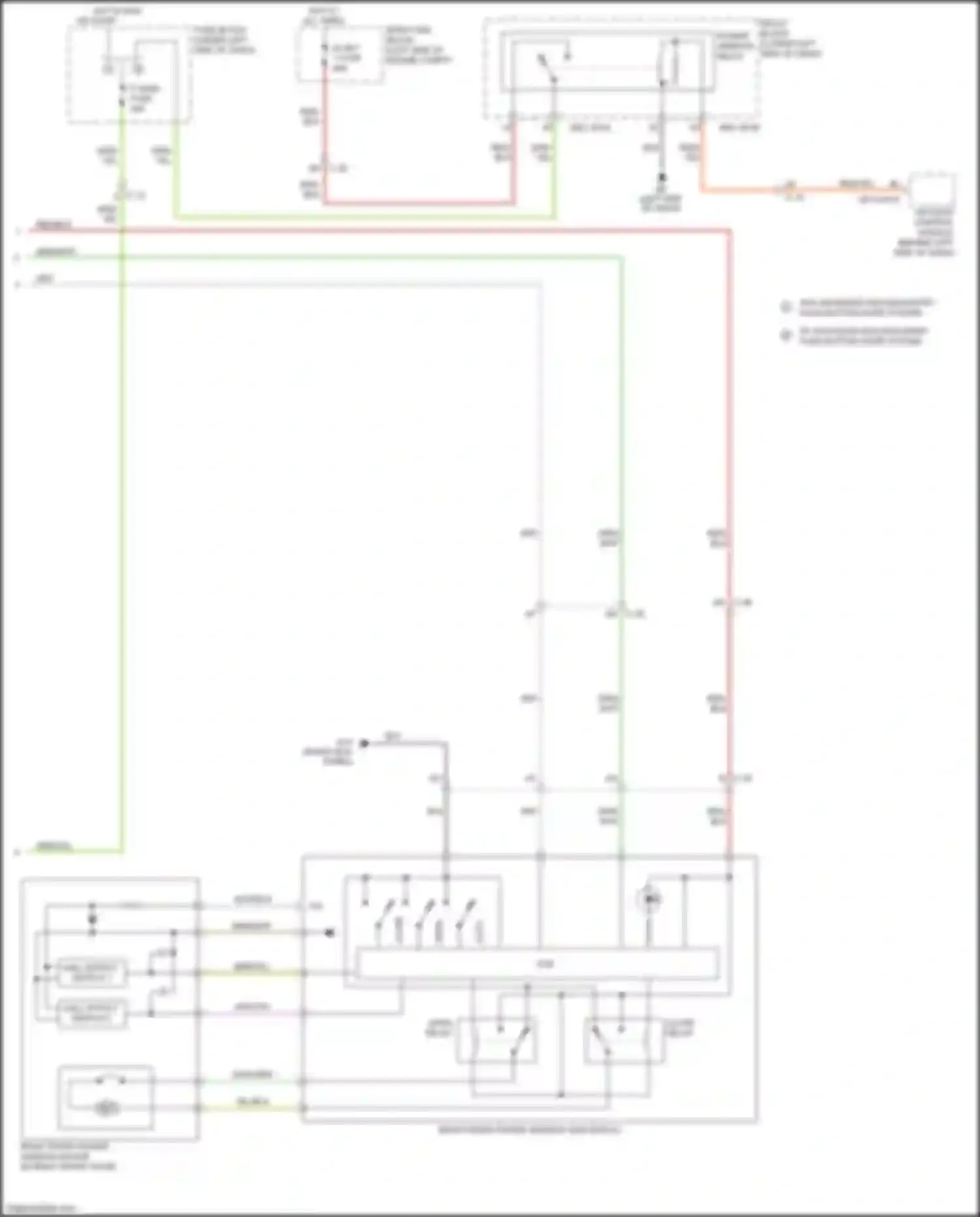 6 Mazda GJ (2012-2015): Power windows circuit, w/ driver & passenger side window auto open/close (2 of 2)