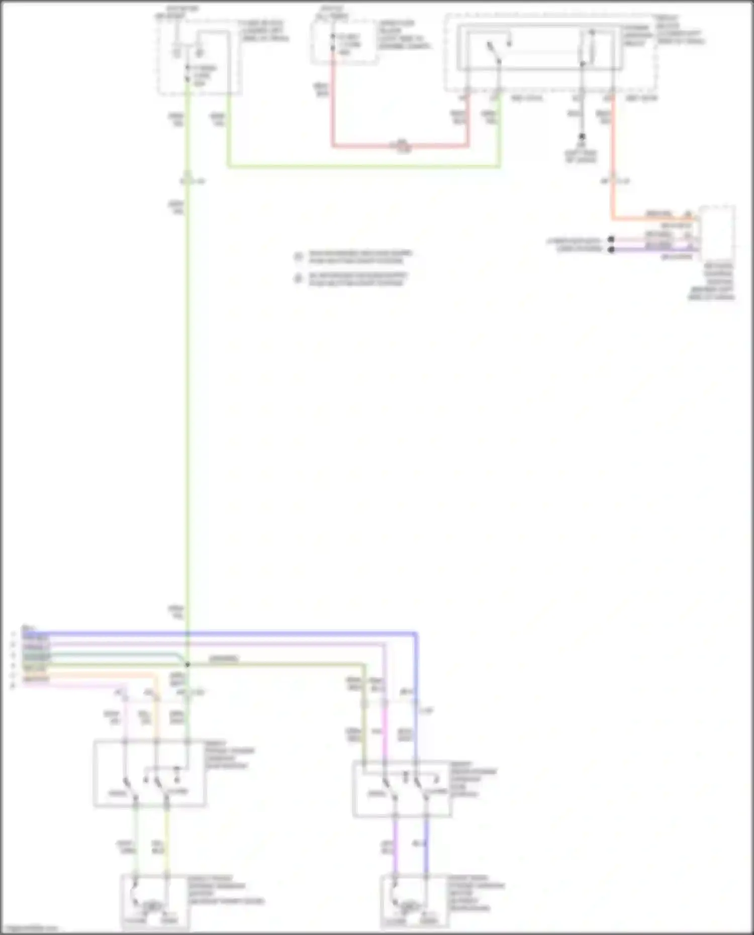 6 Mazda GJ (2012-2015): Power windows circuit, w/ driver side window auto open/close (2 of 2)