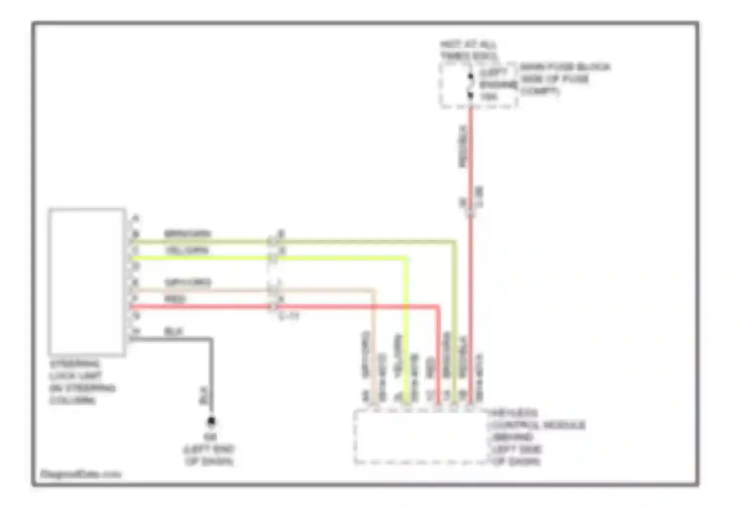 6 Mazda GJ (2012-2015): Steering column circuit