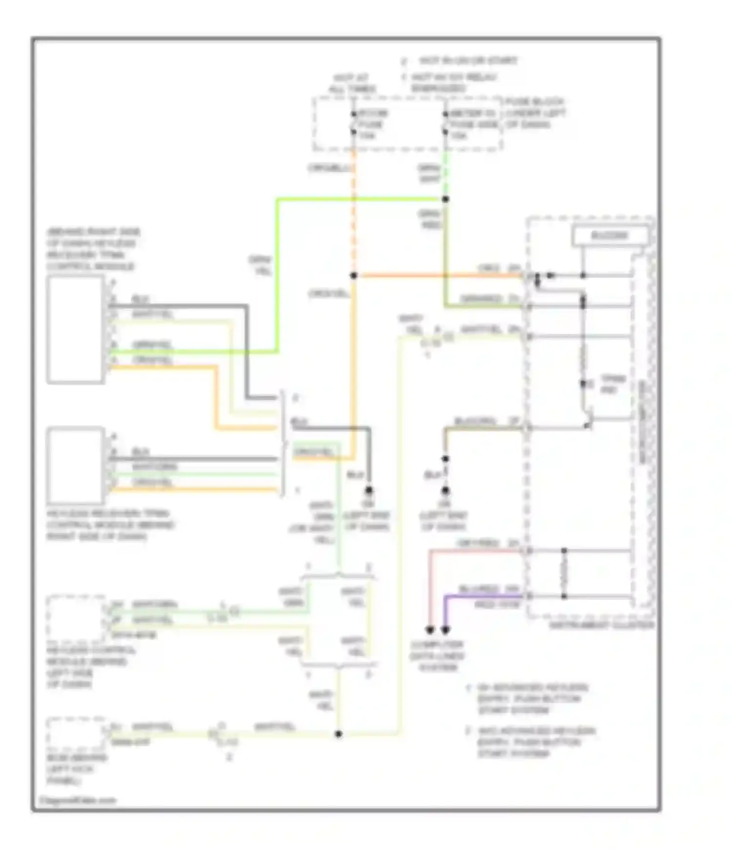 6 Mazda GJ (2012-2015): Tire pressure monitoring circuit
