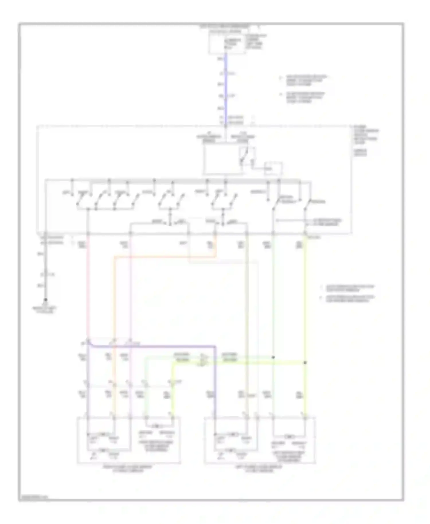 Wiring diagram auto-open/close function for front window for Mazda 6 GJ (2012-2015) (1 of 1)