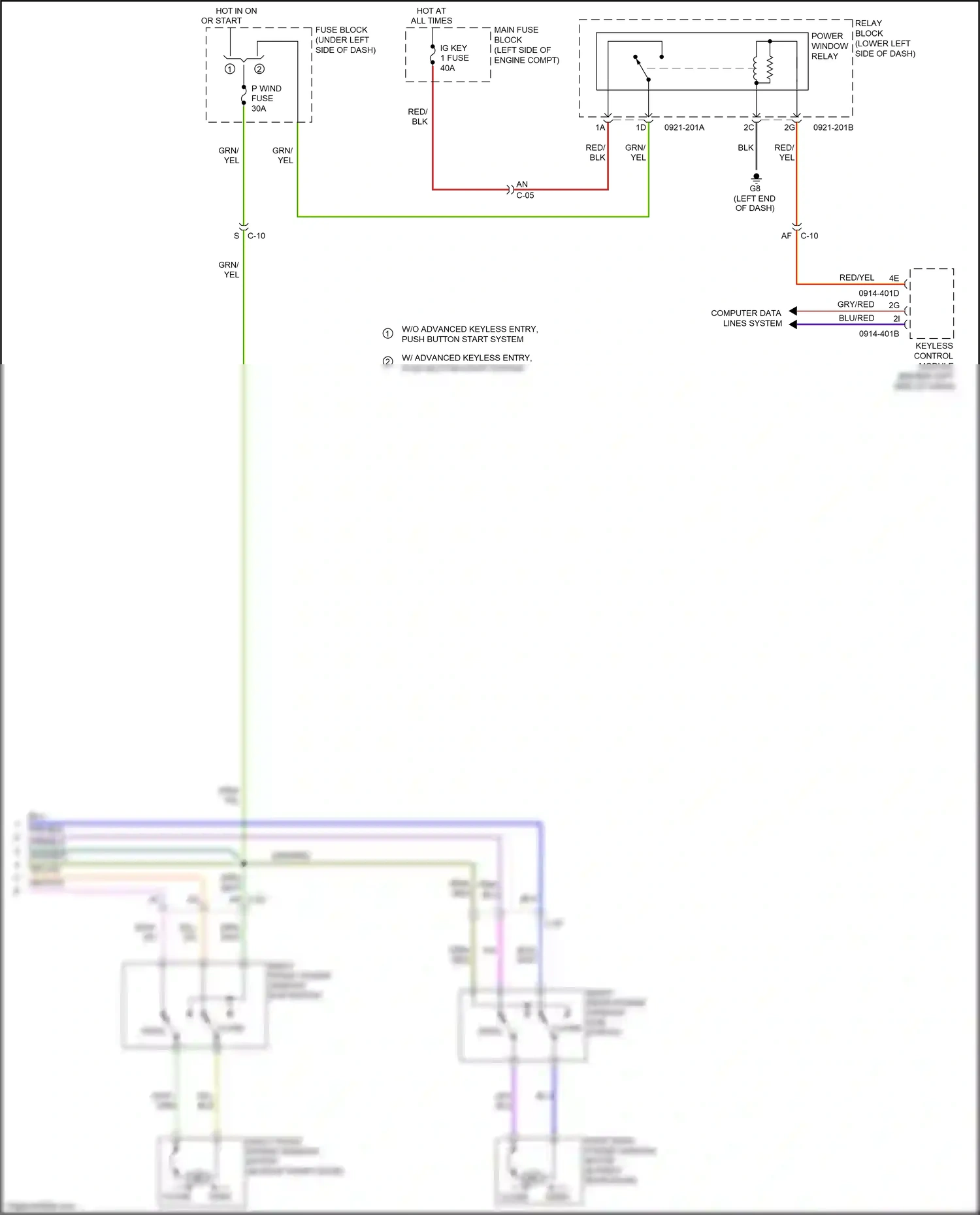 Mazda 6 GJ (2012-2015) blu wiring diagram  (40 of 55)