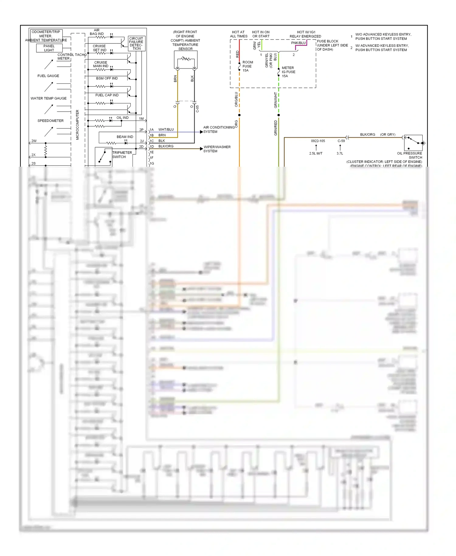 Mazda 6 GJ (2012-2015) fuel cap ind wiring diagram  (1 of 1)