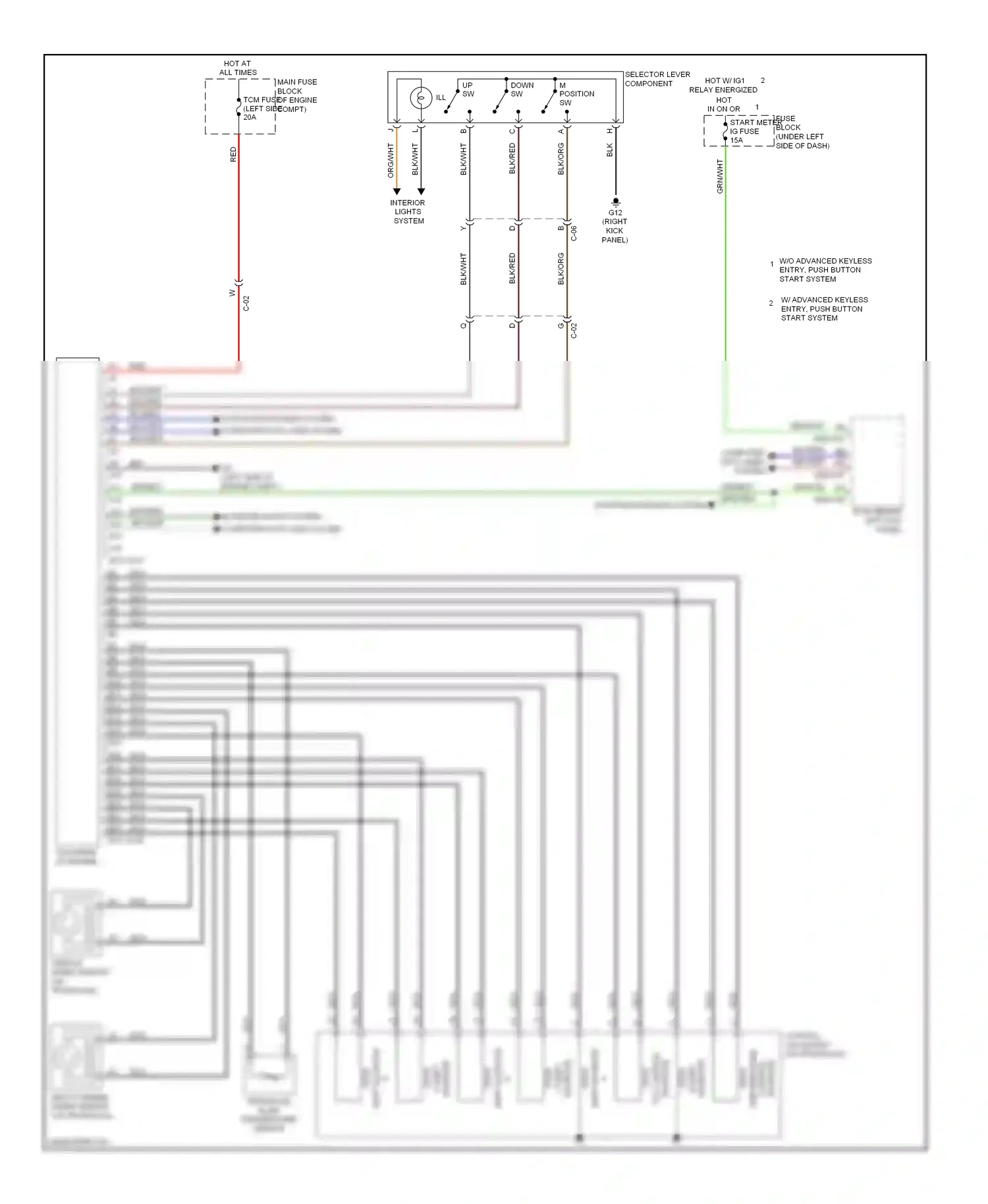 Mazda 6 GJ (2012-2015) grn/org wiring diagram  (13 of 20)