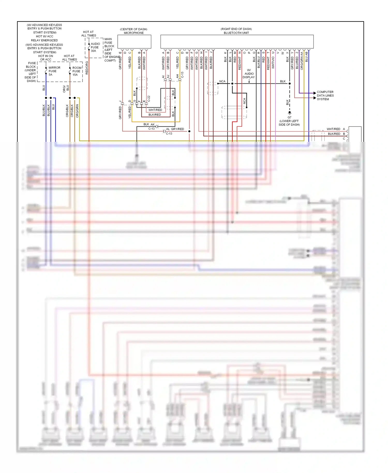 Mazda 6 GJ (2012-2015) left front door speaker wiring diagram  (2 of 8)