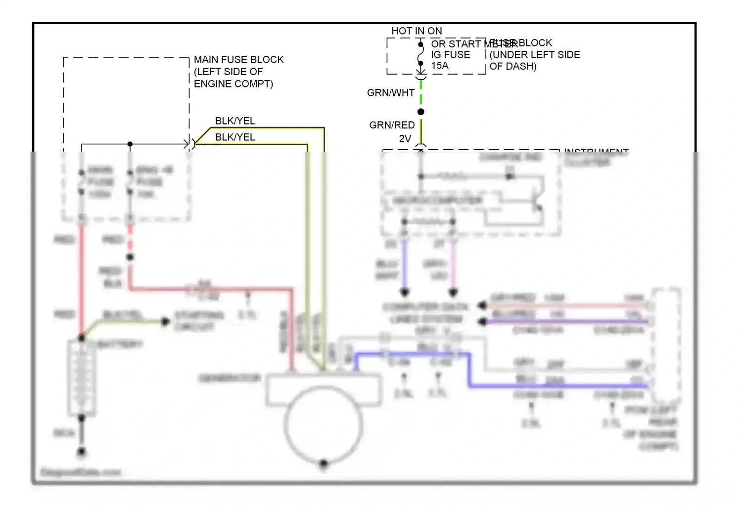 Mazda 6 GJ (2012-2015) microcomputer wiring diagram  (2 of 19)