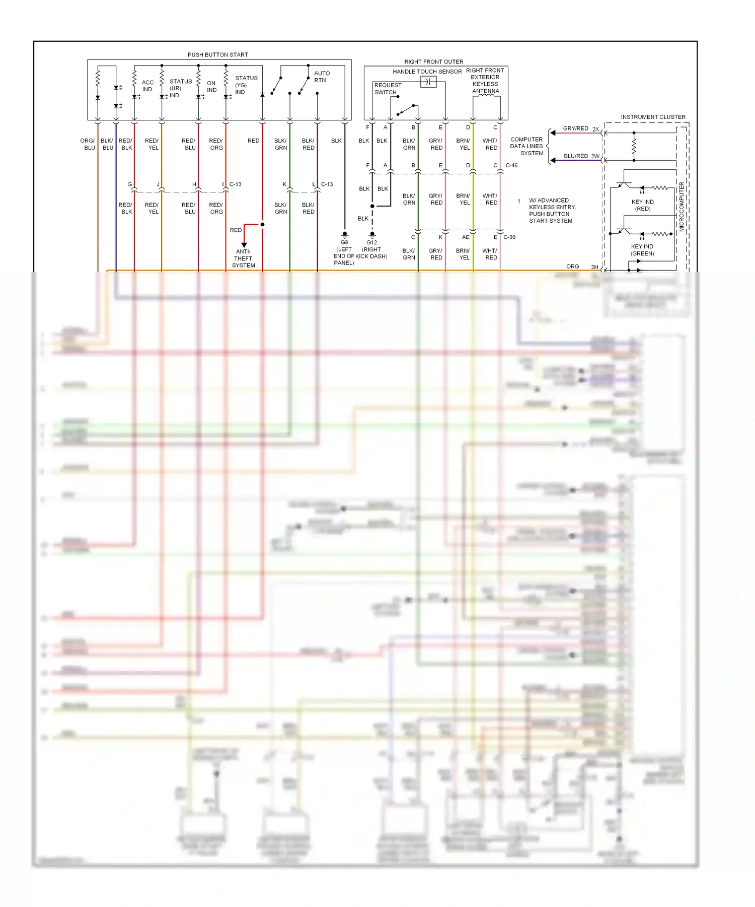 Mazda 6 GJ (2012-2015) microcomputer wiring diagram  (11 of 19)