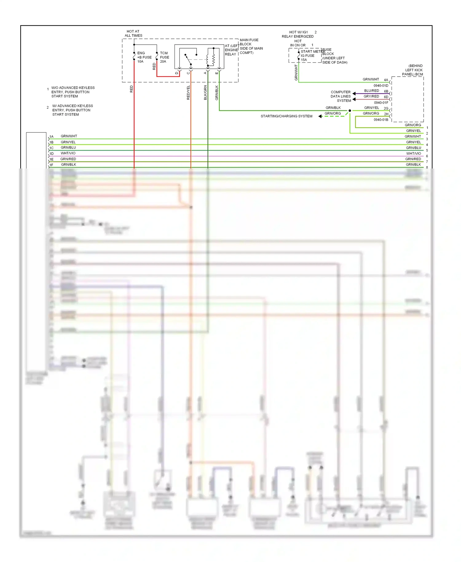 Mazda 6 GJ (2012-2015) (right kick panel) wiring diagram  (11 of 13)