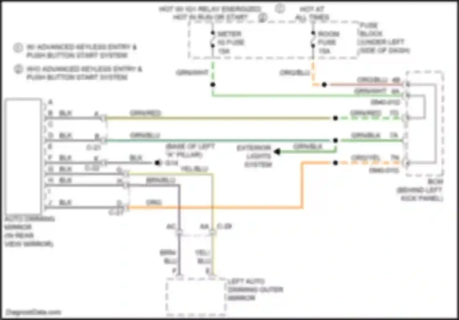 Wiring diagram room fuse for Mazda 6 GJ (2012-2015) (11 of 24)