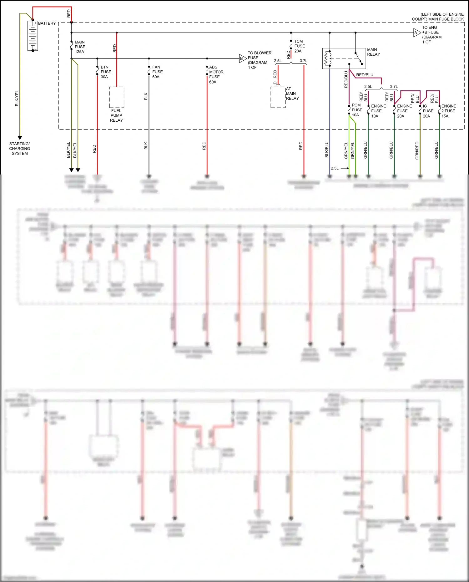 Mazda 6 GJ (2012-2015) starting/ charging system wiring diagram  (3 of 8)