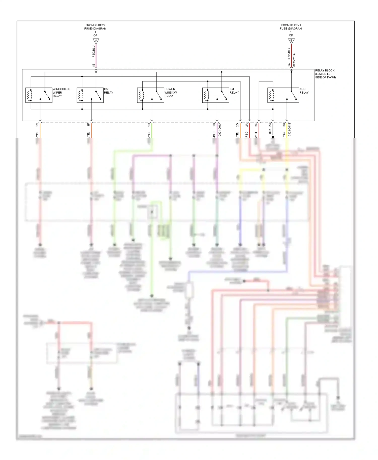 Mazda 6 GJ (2012-2015) status (ur) auto auto return return wiring diagram  (1 of 1)