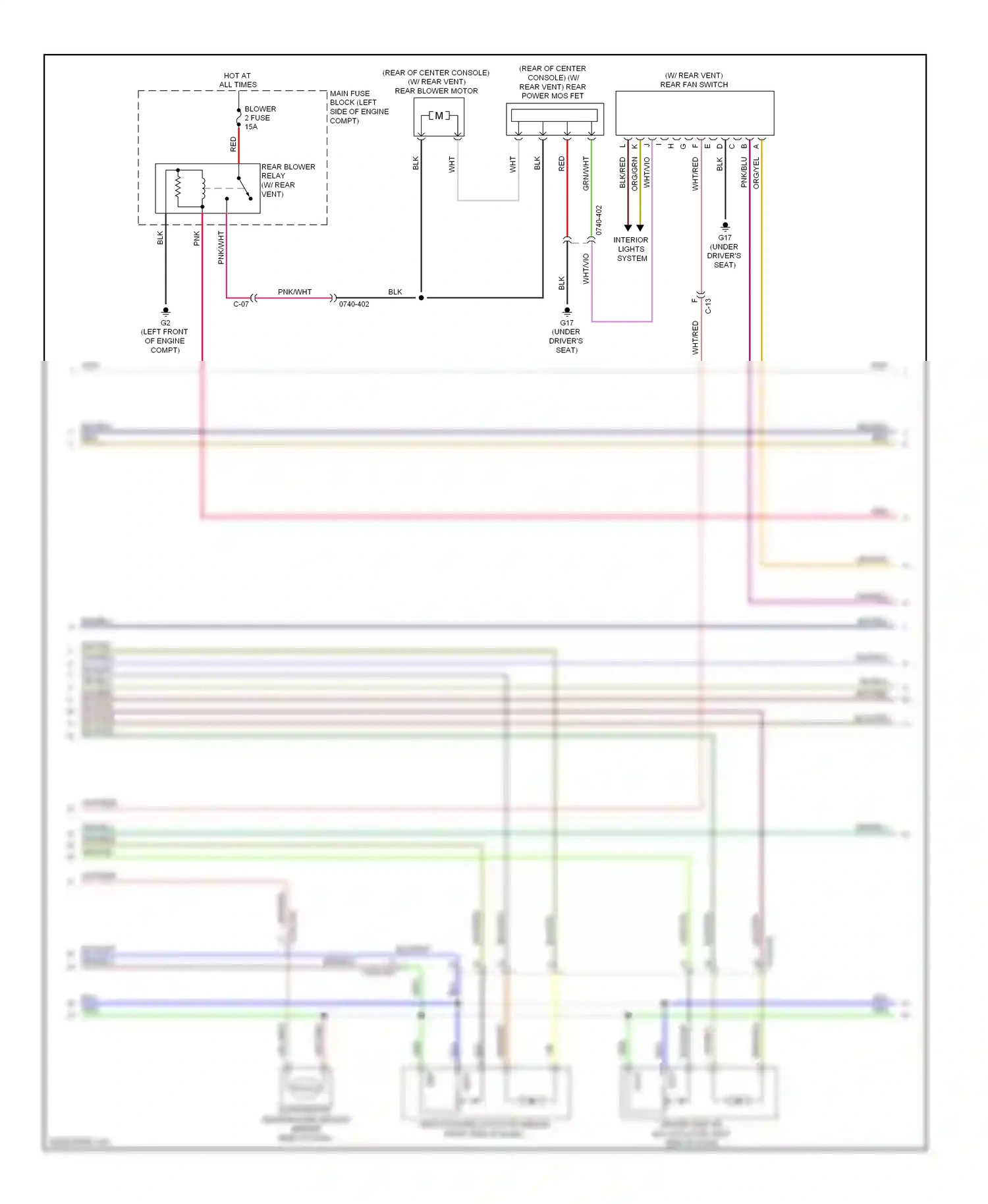 Mazda 6 GJ (2012-2015) vent wiring diagram  (1 of 2)