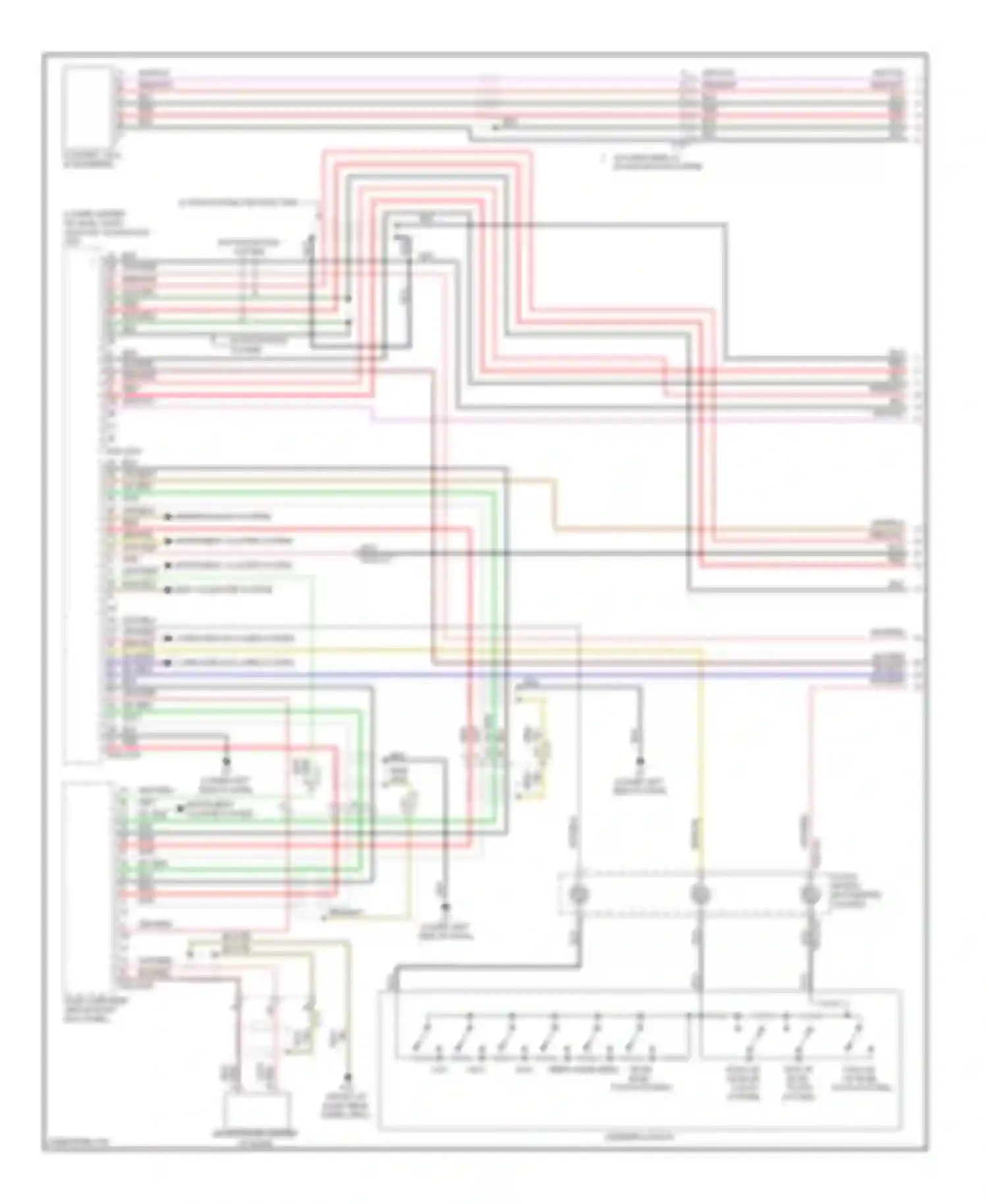 Wiring diagram w/ audio display, w/ navigation system for Mazda 6 GJ (2012-2015) (2 of 4)