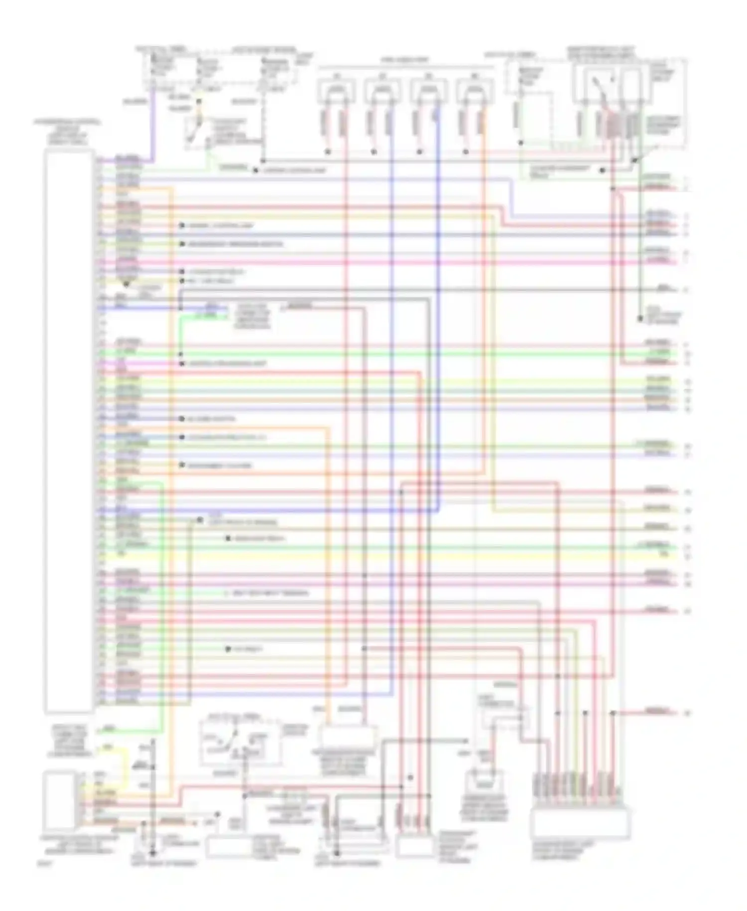 626 Mazda GD (1987-1996): Wiring diagram engine performance 2.0ls, a/t (1 of 2)