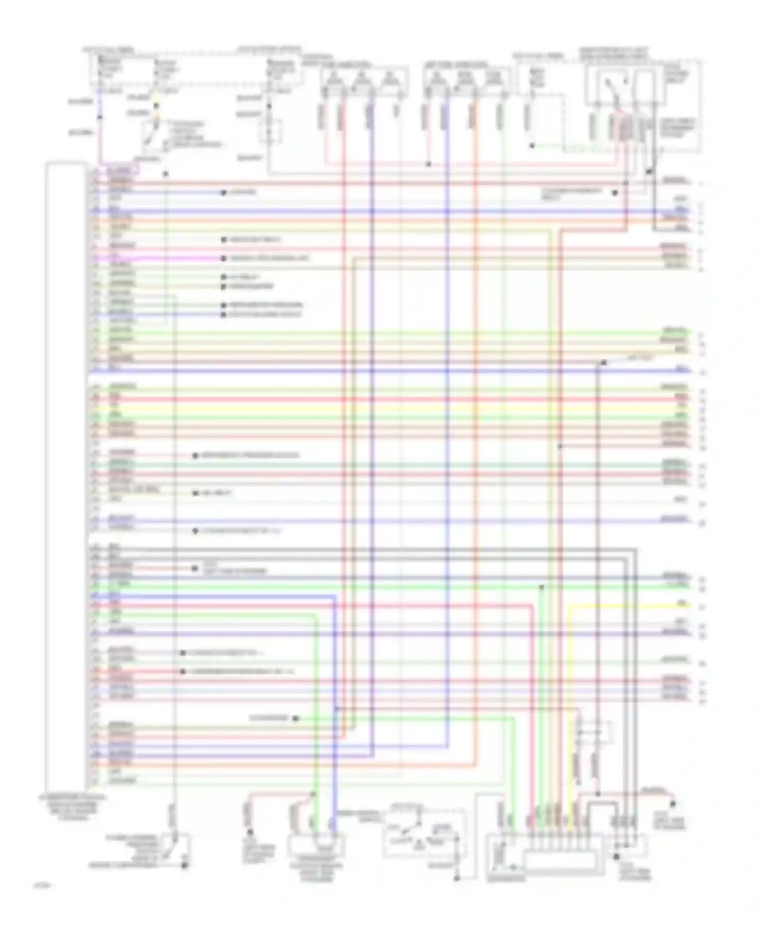 626 Mazda GD (1987-1996): Wiring diagram engine performance 2.5ls (1 of 2)