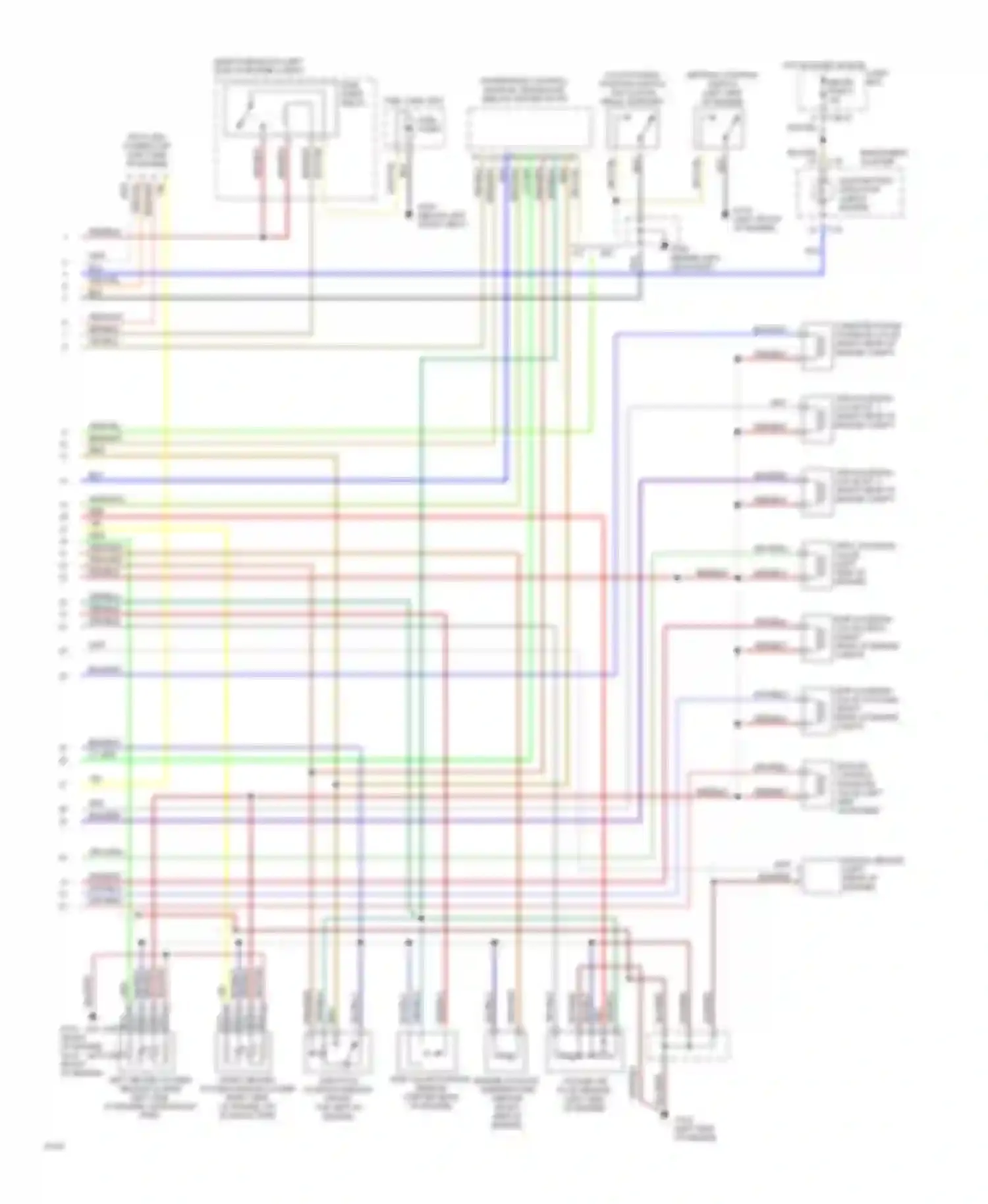 626 Mazda GD (1987-1996): Wiring diagram engine performance 2.5ls (2 of 2)