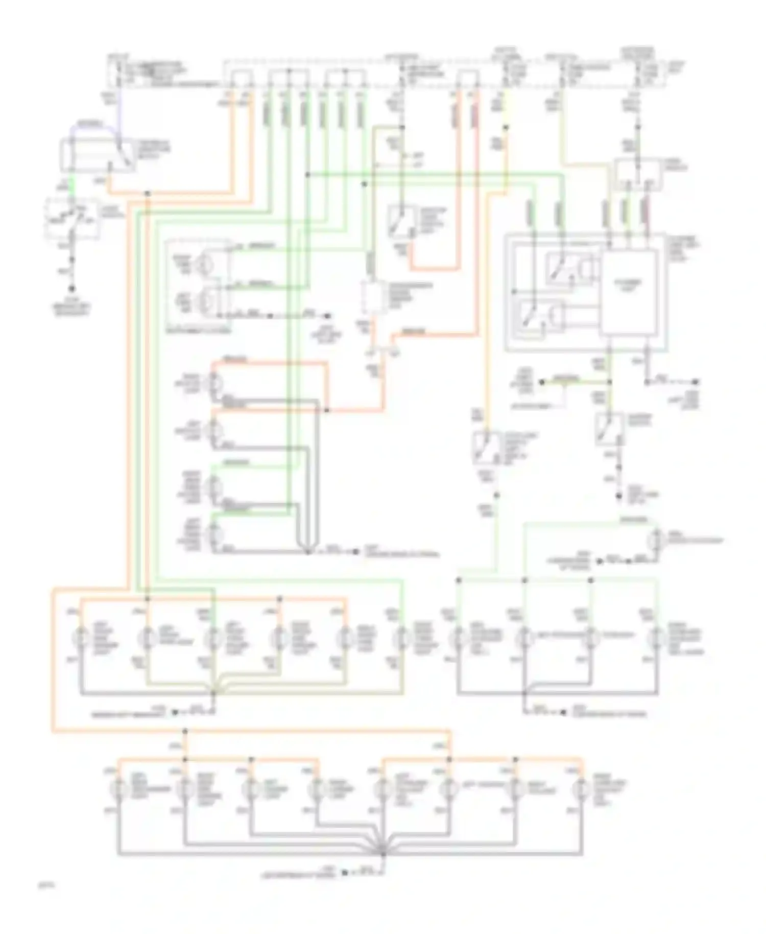626 Mazda GD (1987-1996): Exterior light circuit