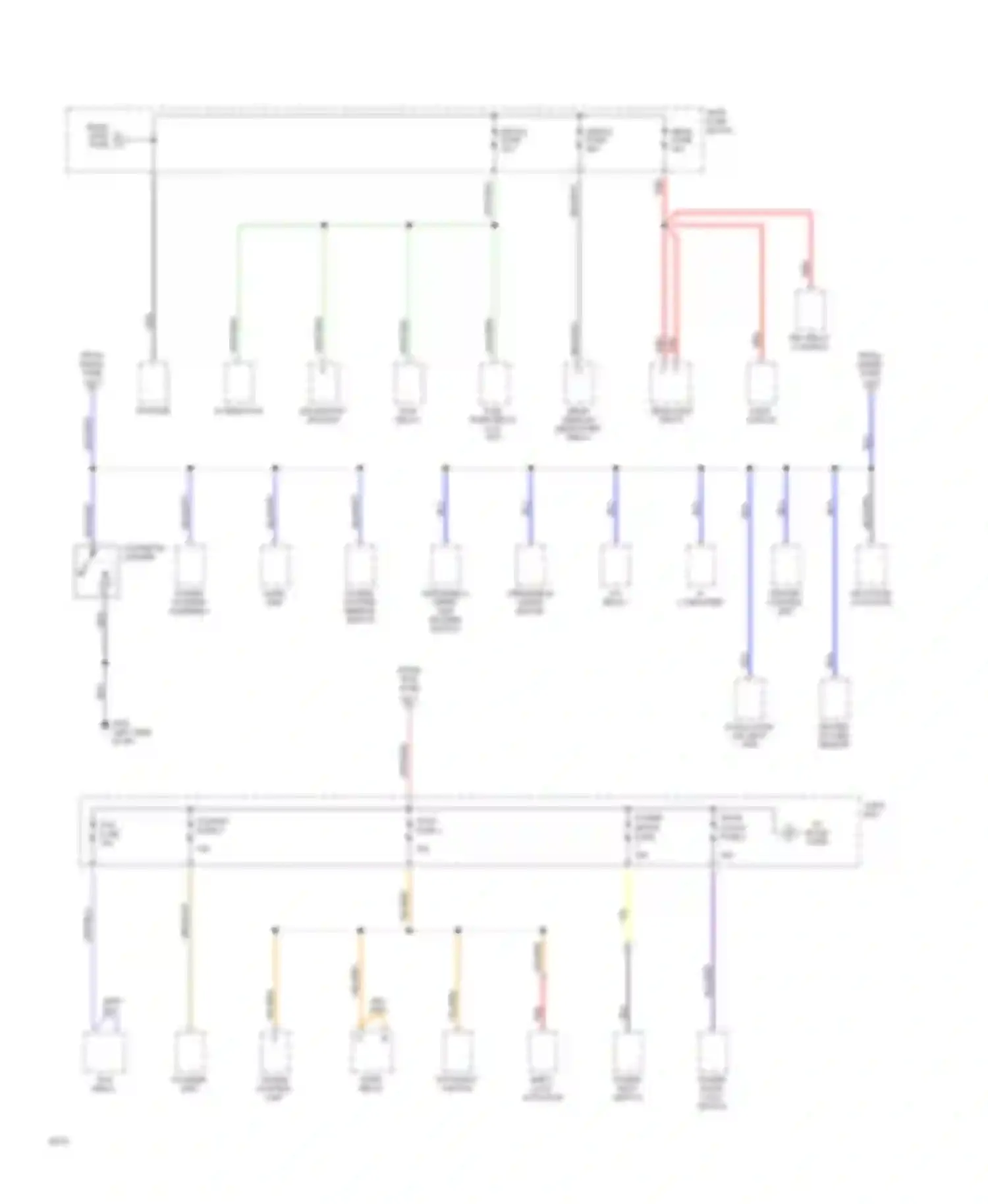 626 Mazda GD (1987-1996): Power distribution circuit (2 of 4)