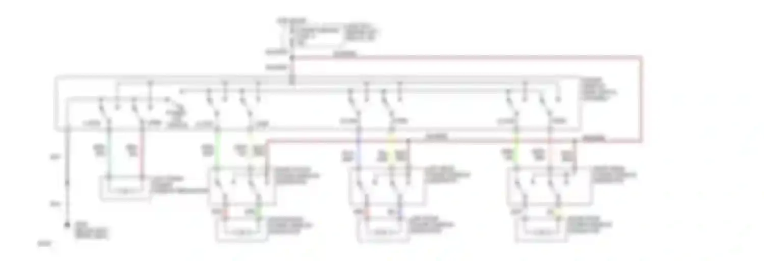 626 Mazda GD (1987-1996): Power window circuit