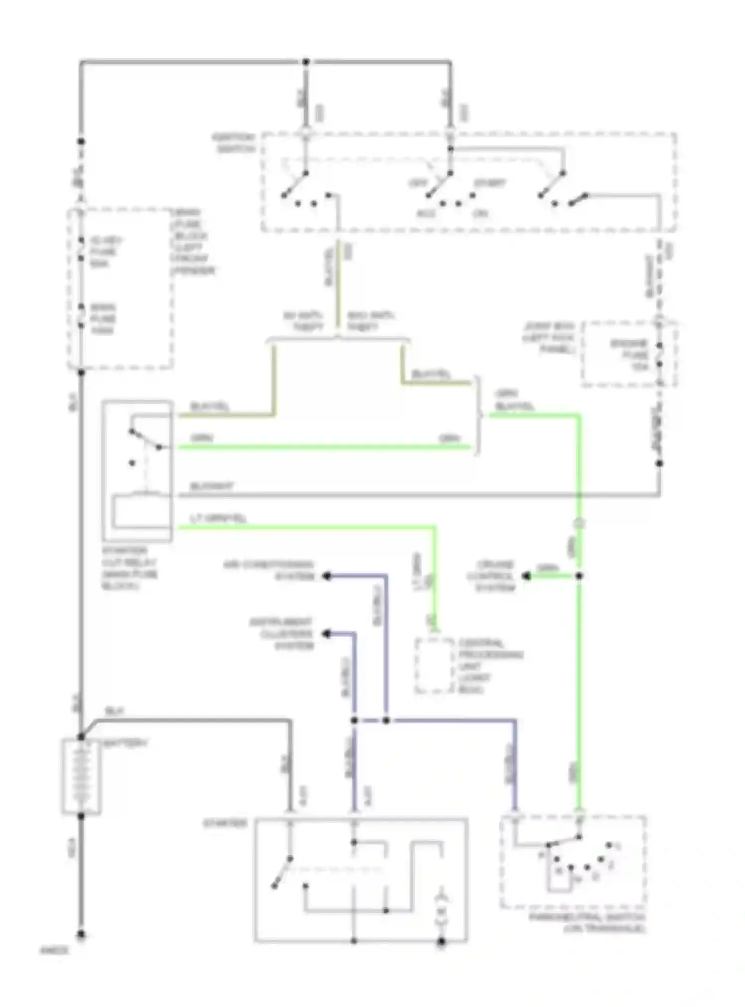626 Mazda GD (1987-1996): 2.0l, starting circuit, a/t