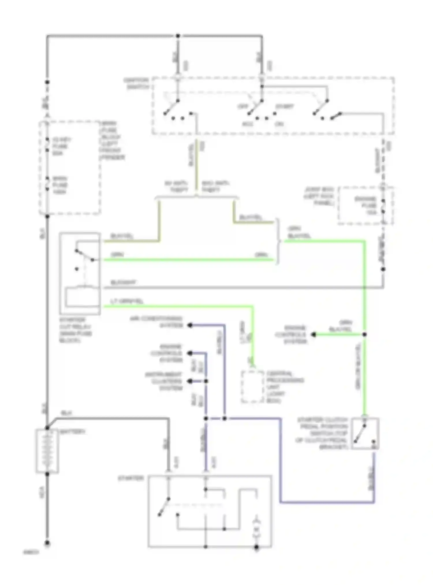 626 Mazda GD (1987-1996): 2.5l, starting circuit, m/t